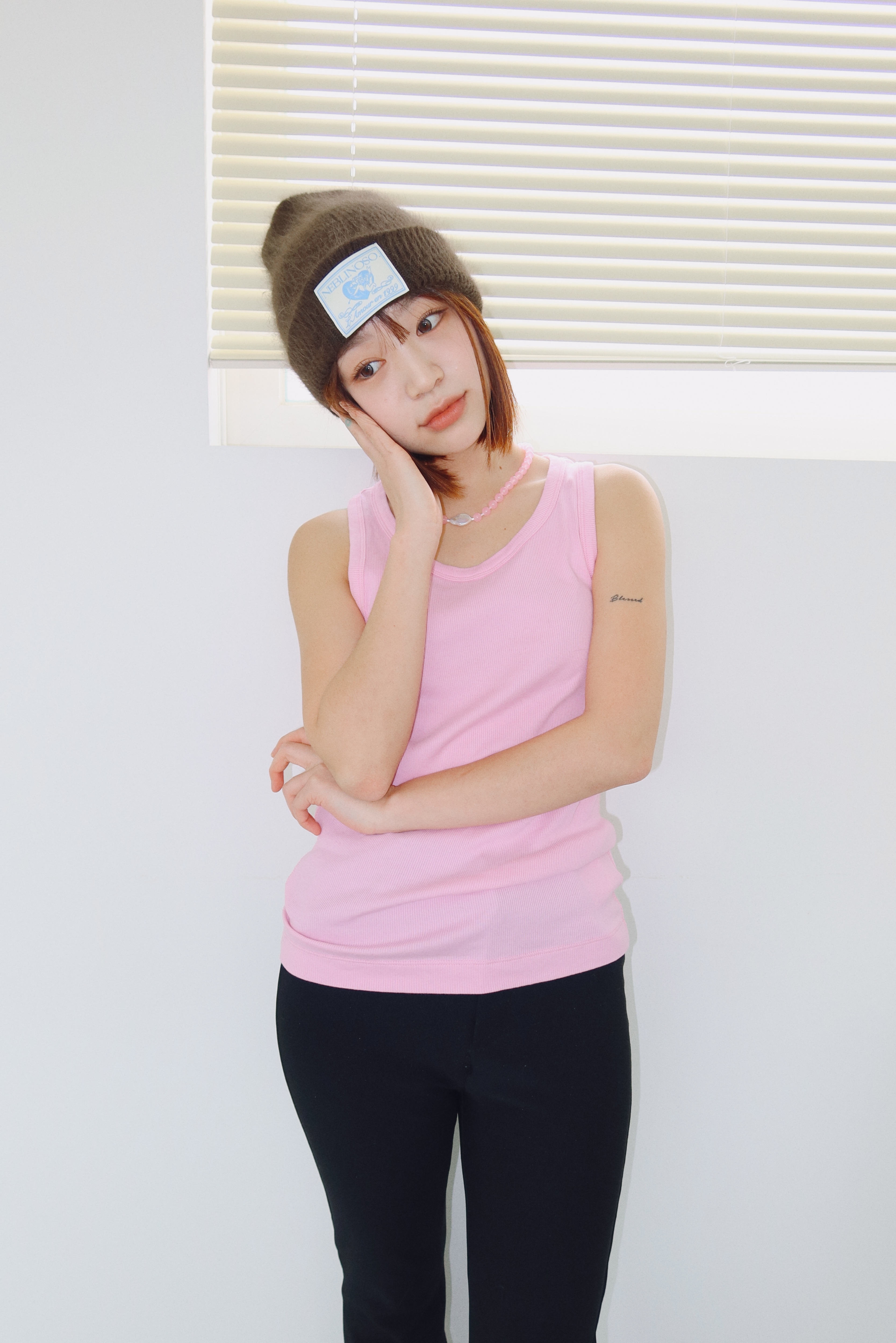 Angel angora beanie [brown]