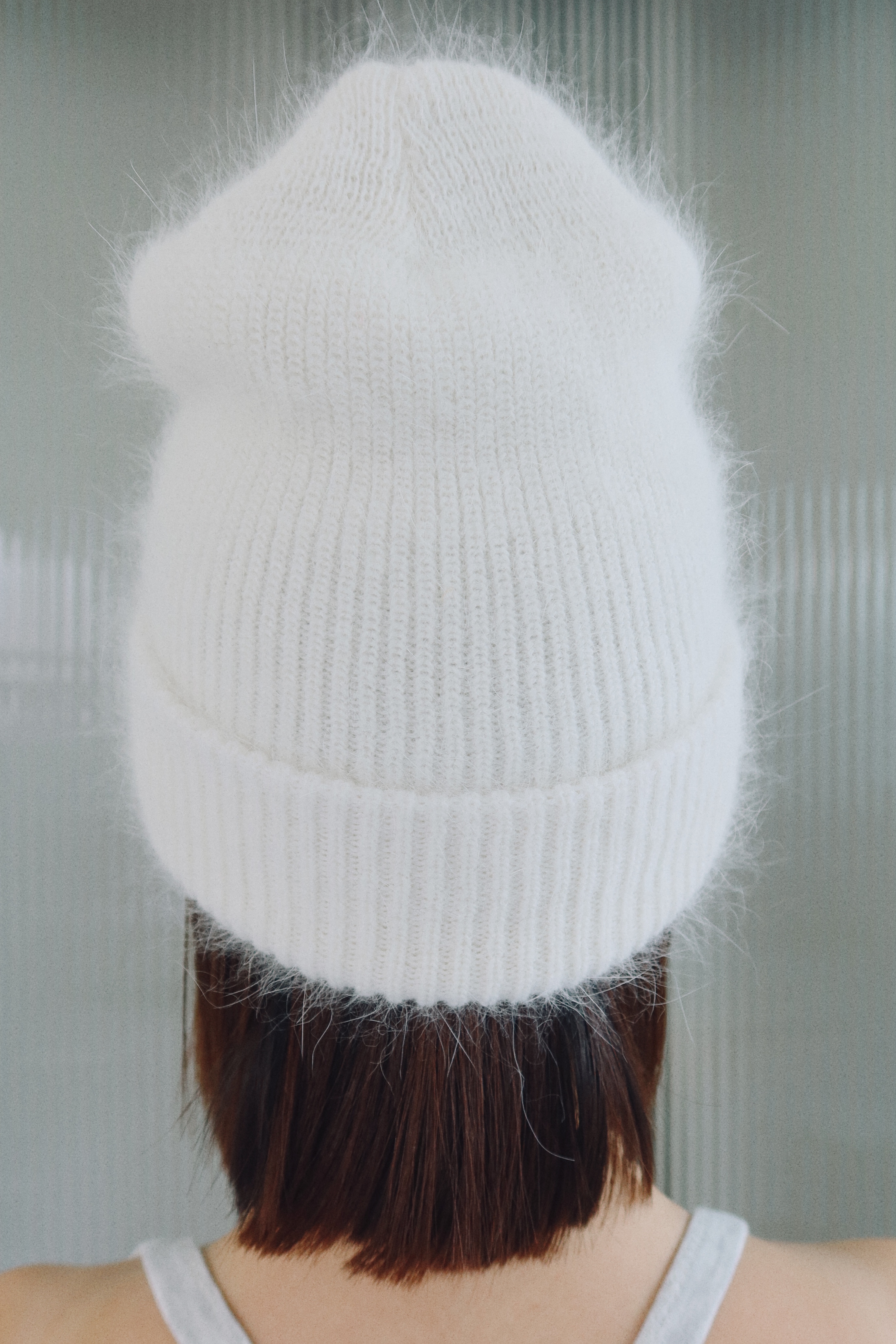 Angel angora beanie [Ivory]