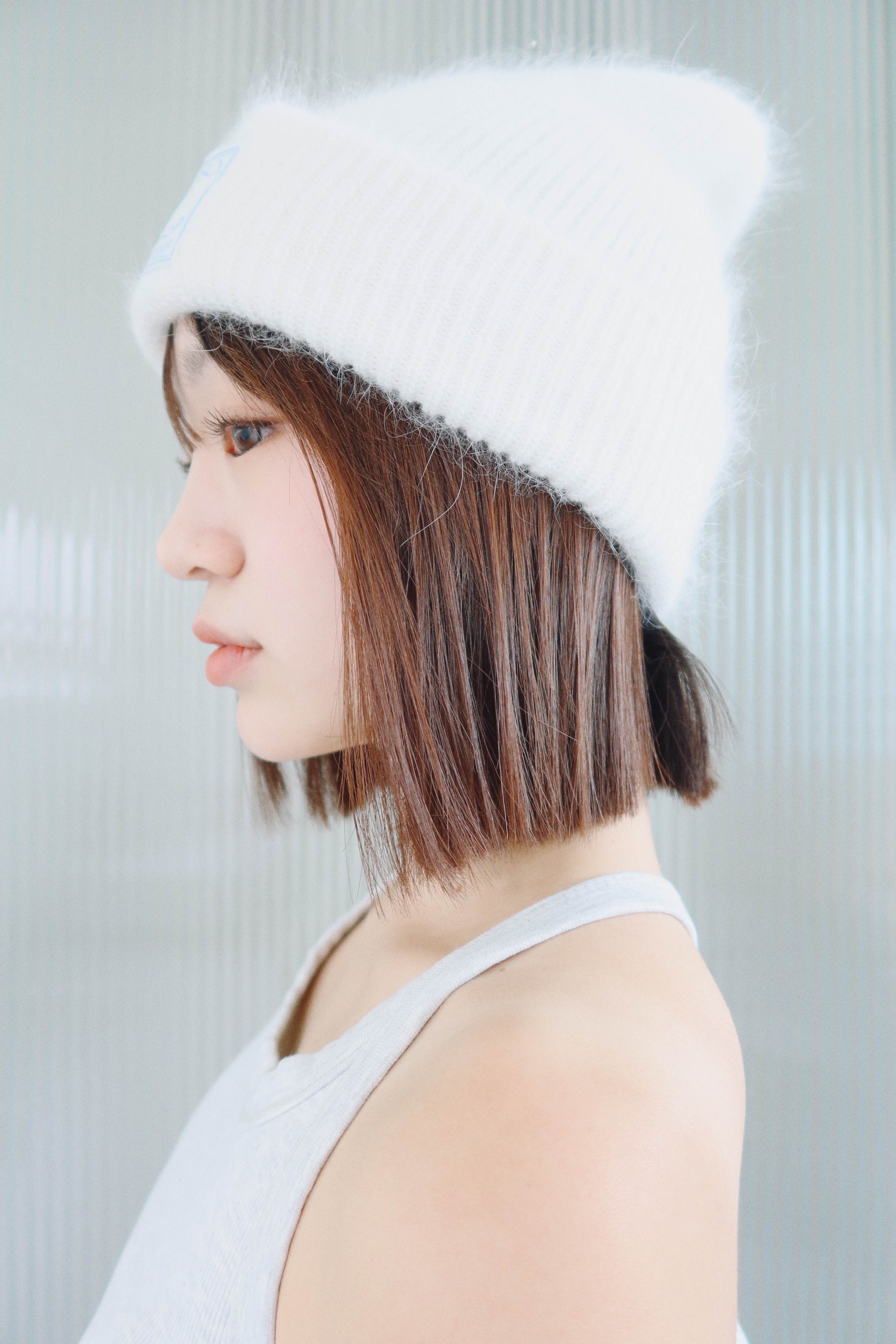 Angel angora beanie [Ivory]