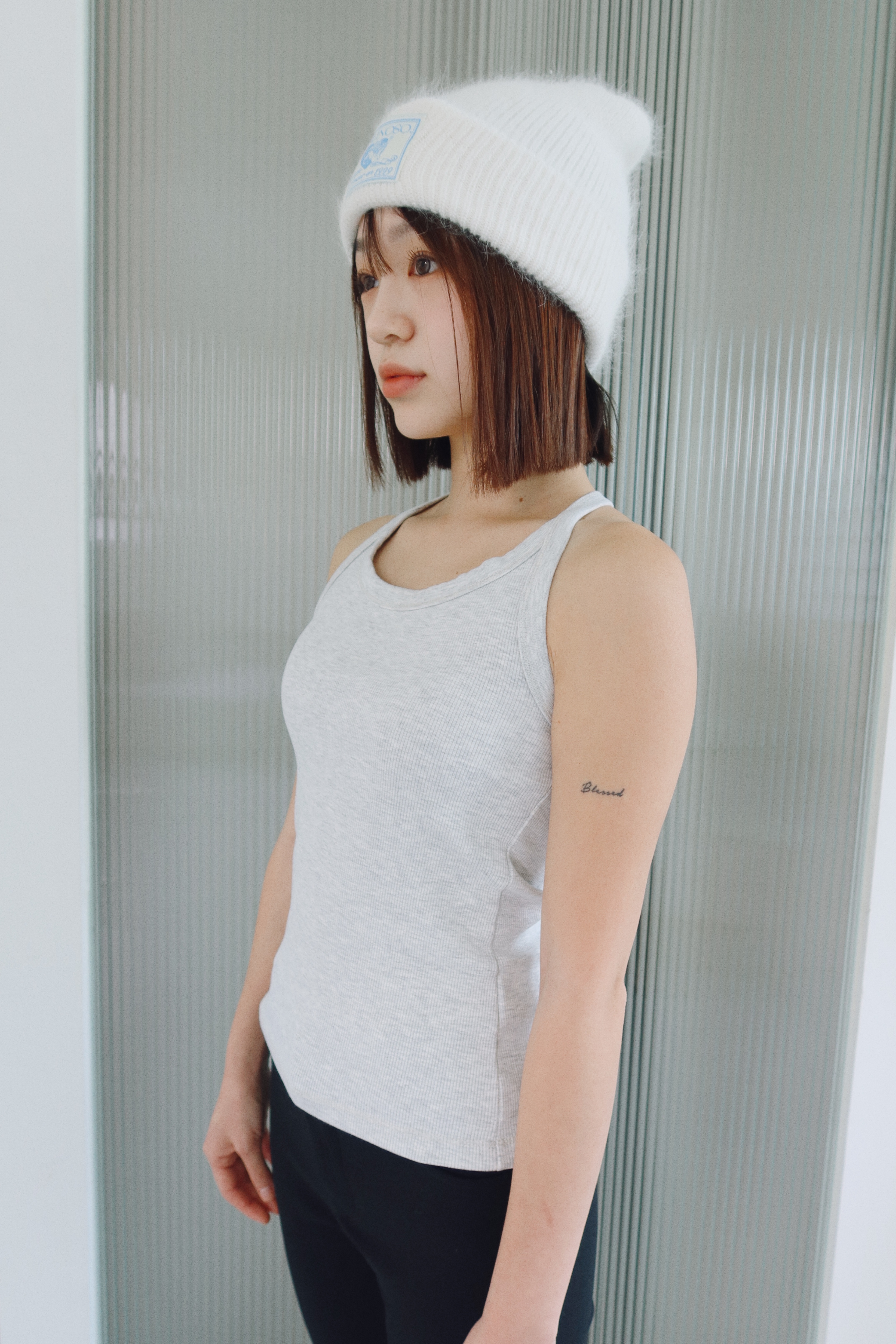 Angel angora beanie [Ivory]