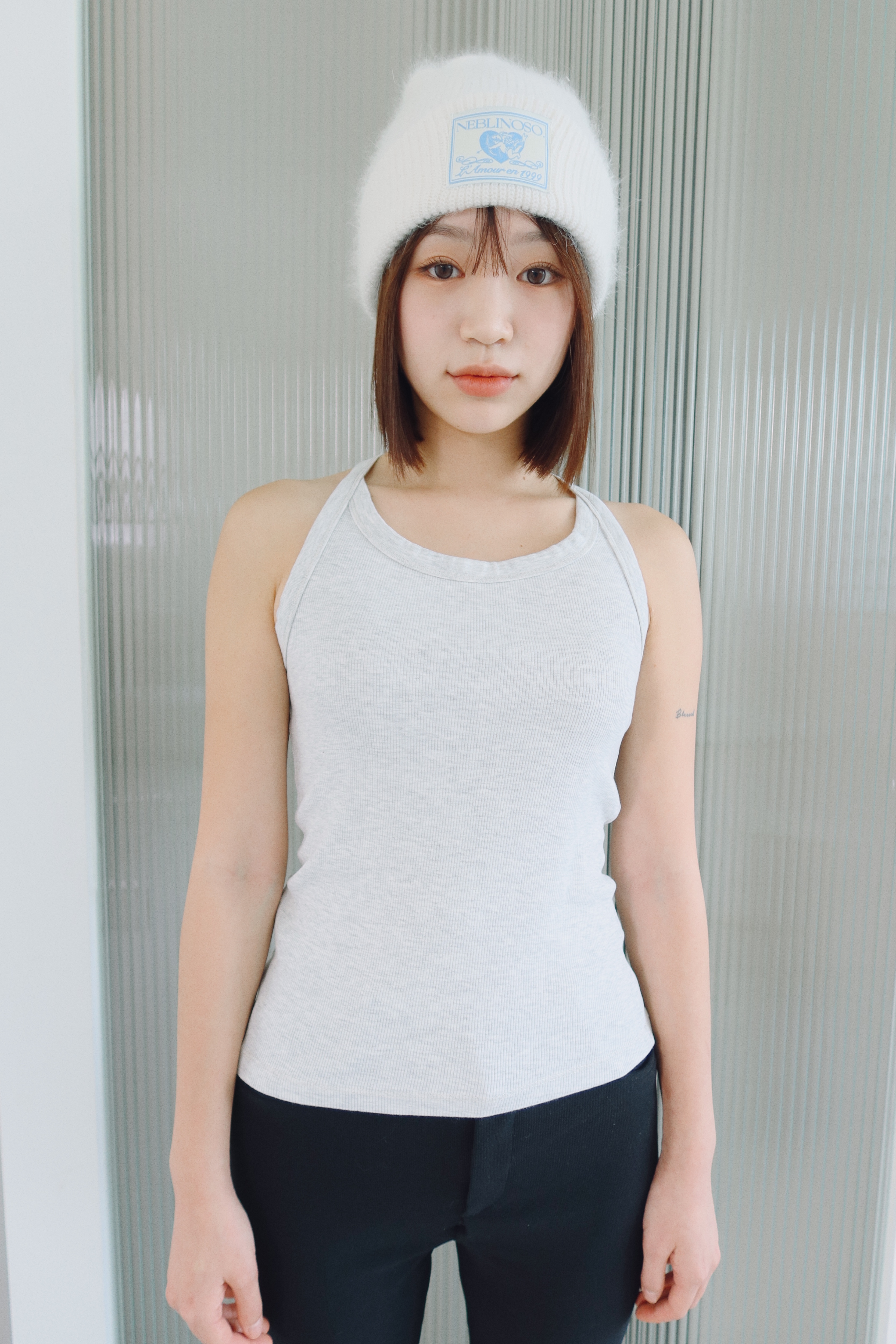 Angel angora beanie [Ivory]
