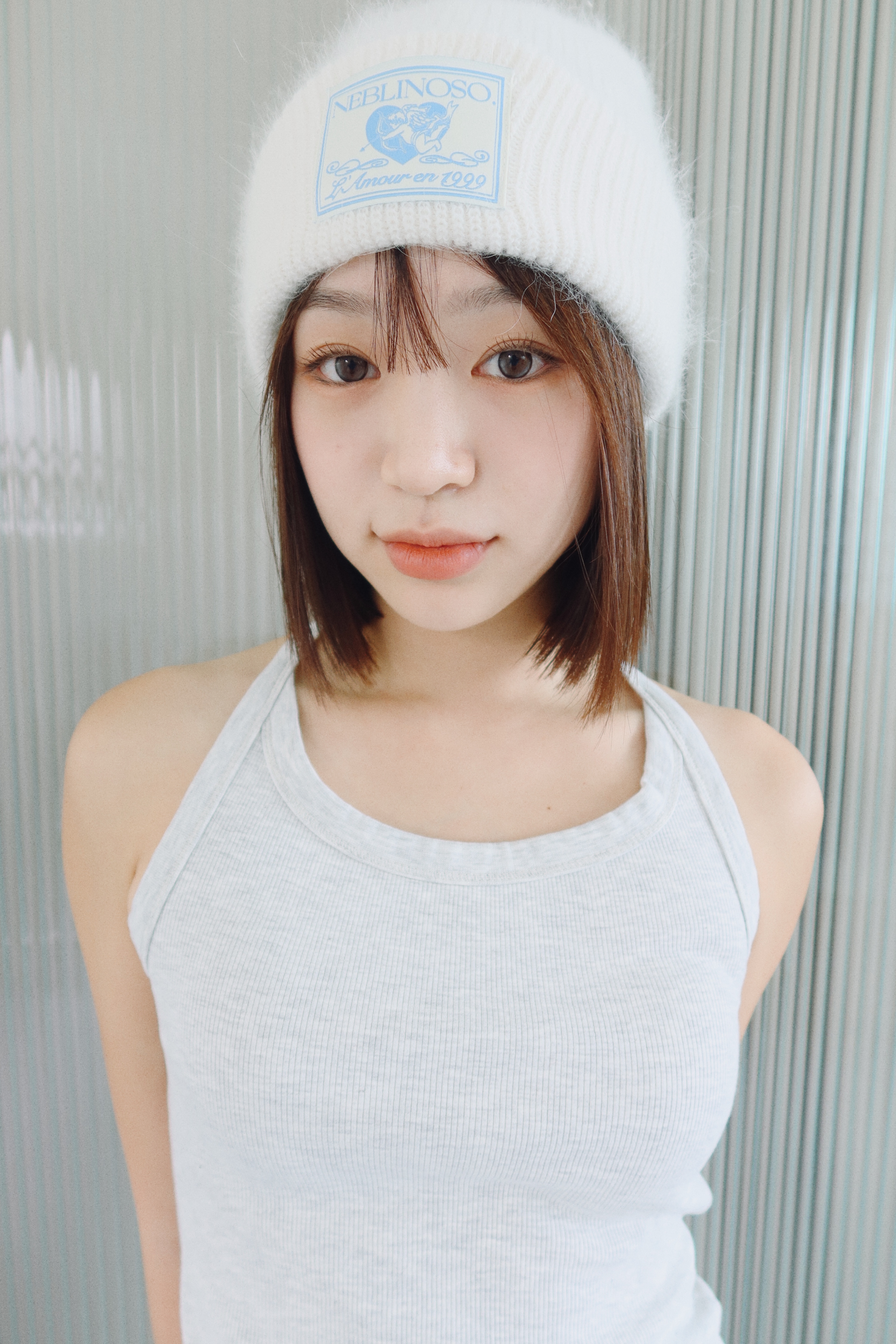 Angel angora beanie [Ivory]