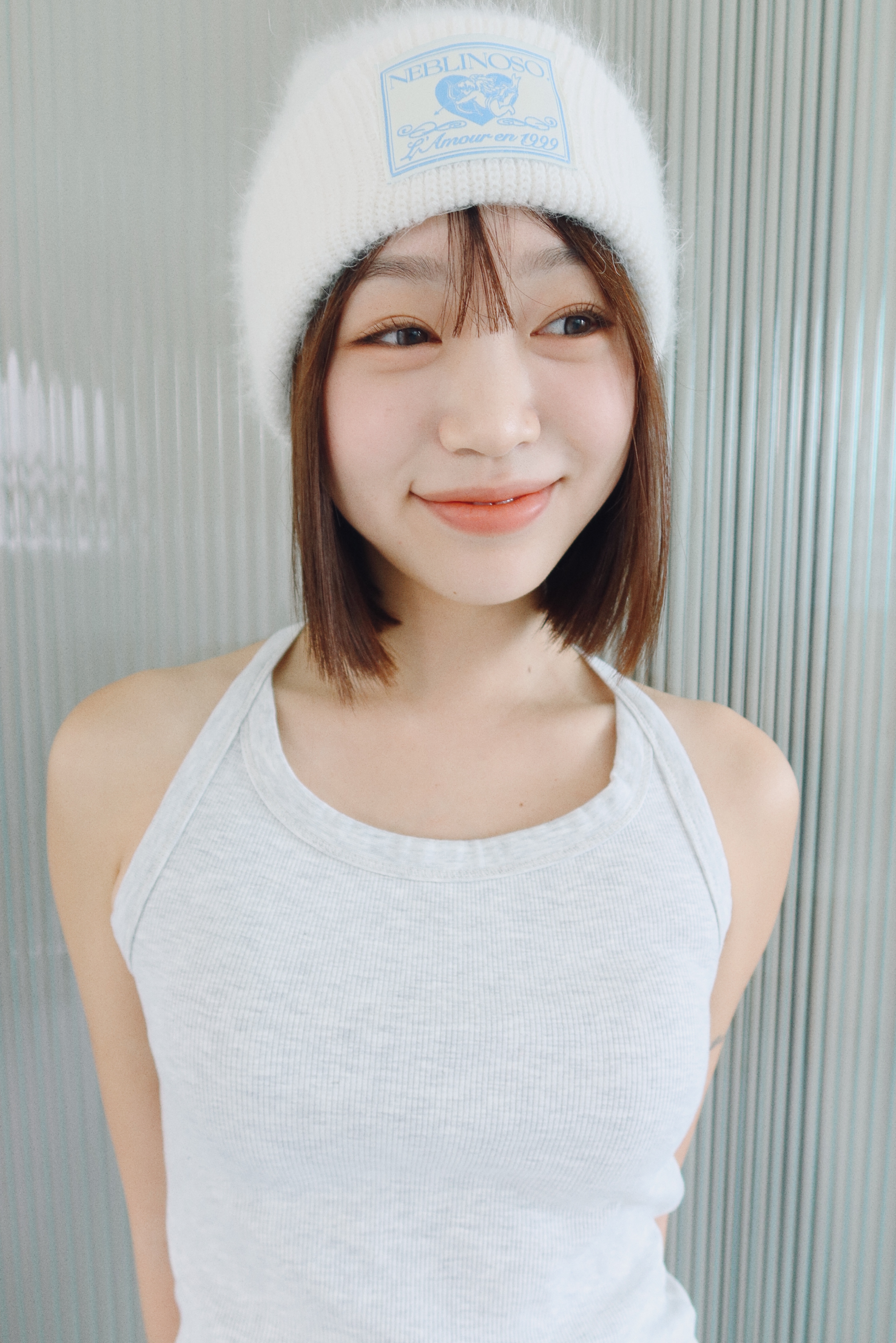 Angel angora beanie [Ivory]