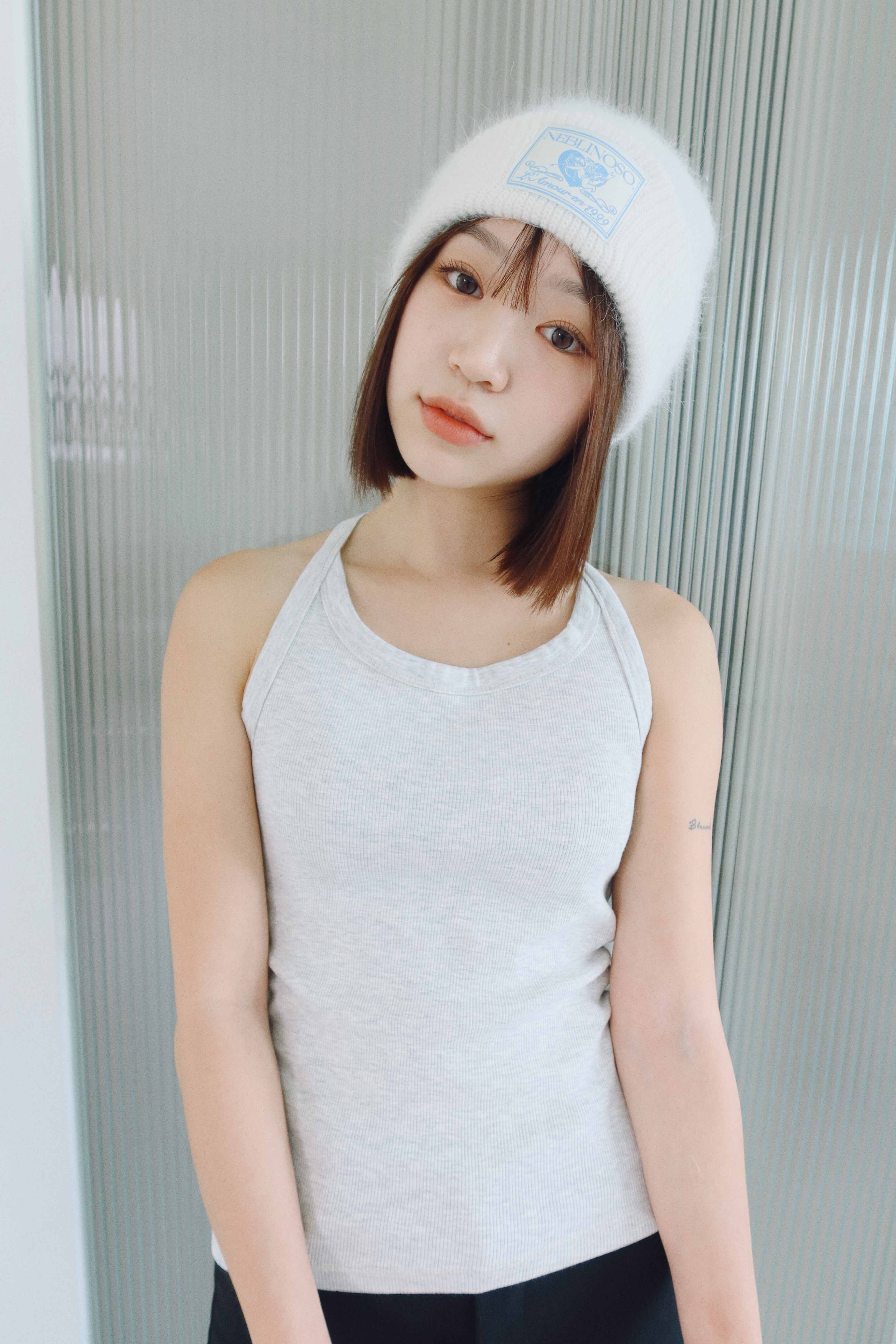 Angel angora beanie [Ivory]