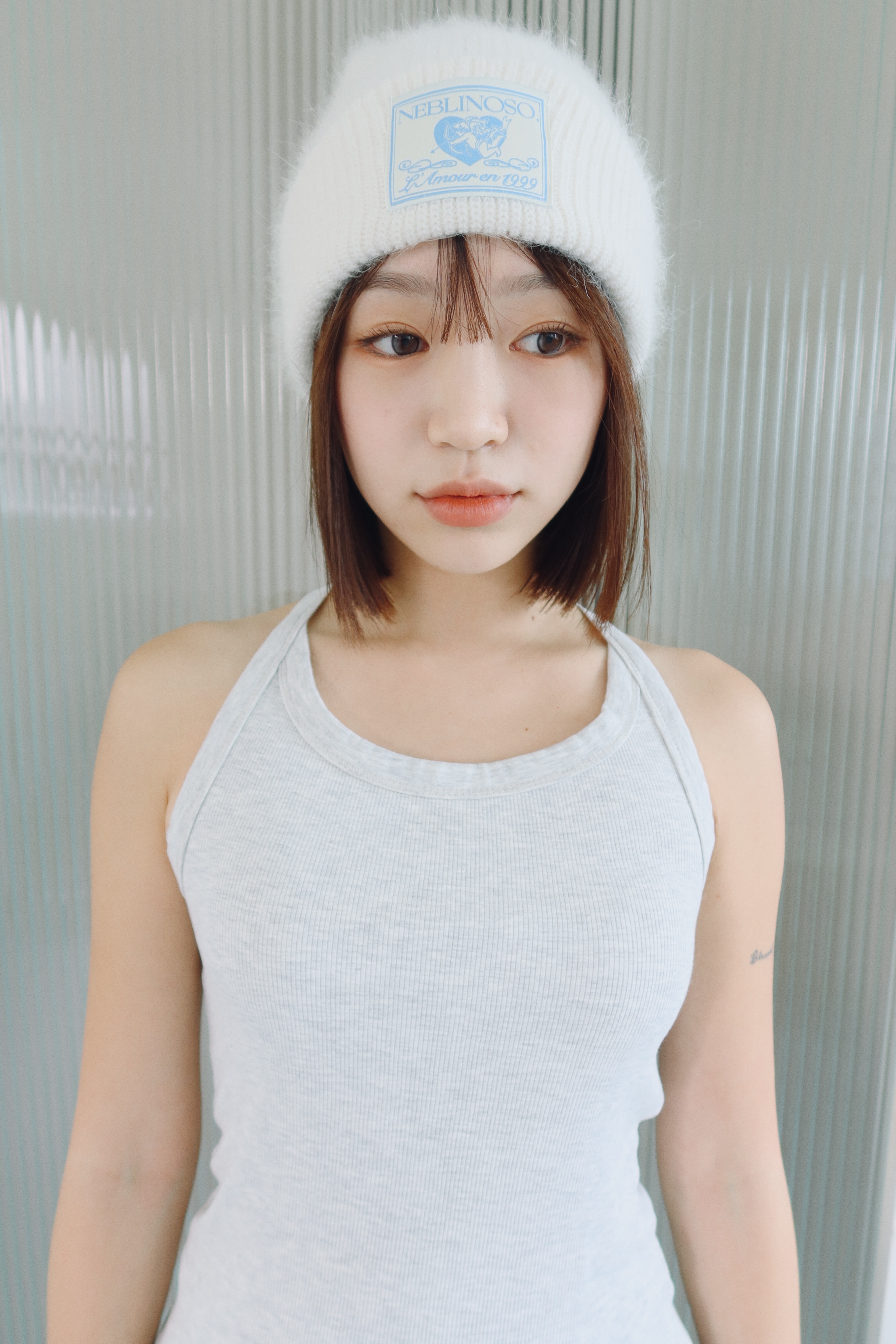 Angel angora beanie [Ivory]