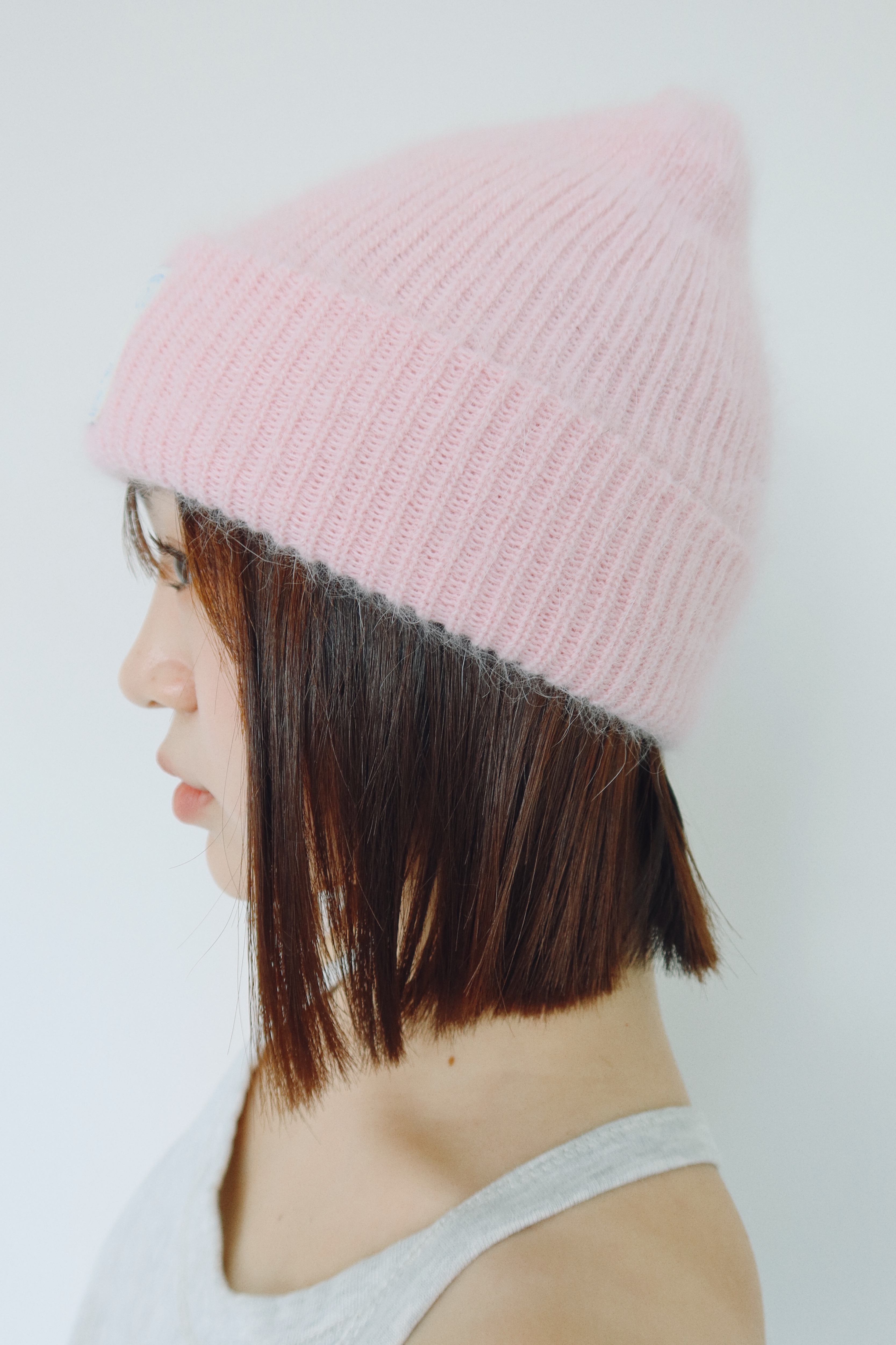 Angel angora beanie [baby pink]