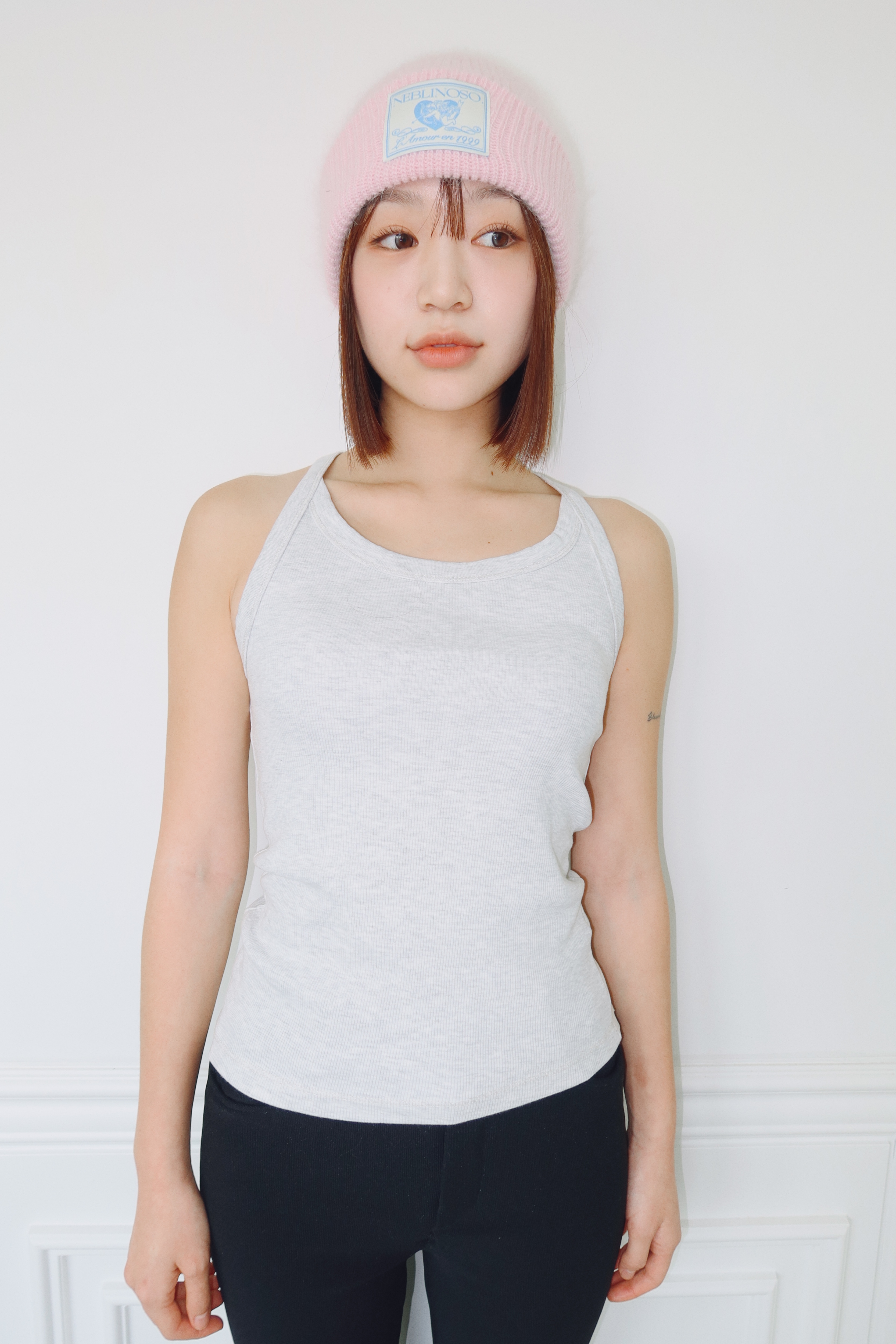 Angel angora beanie [baby pink]