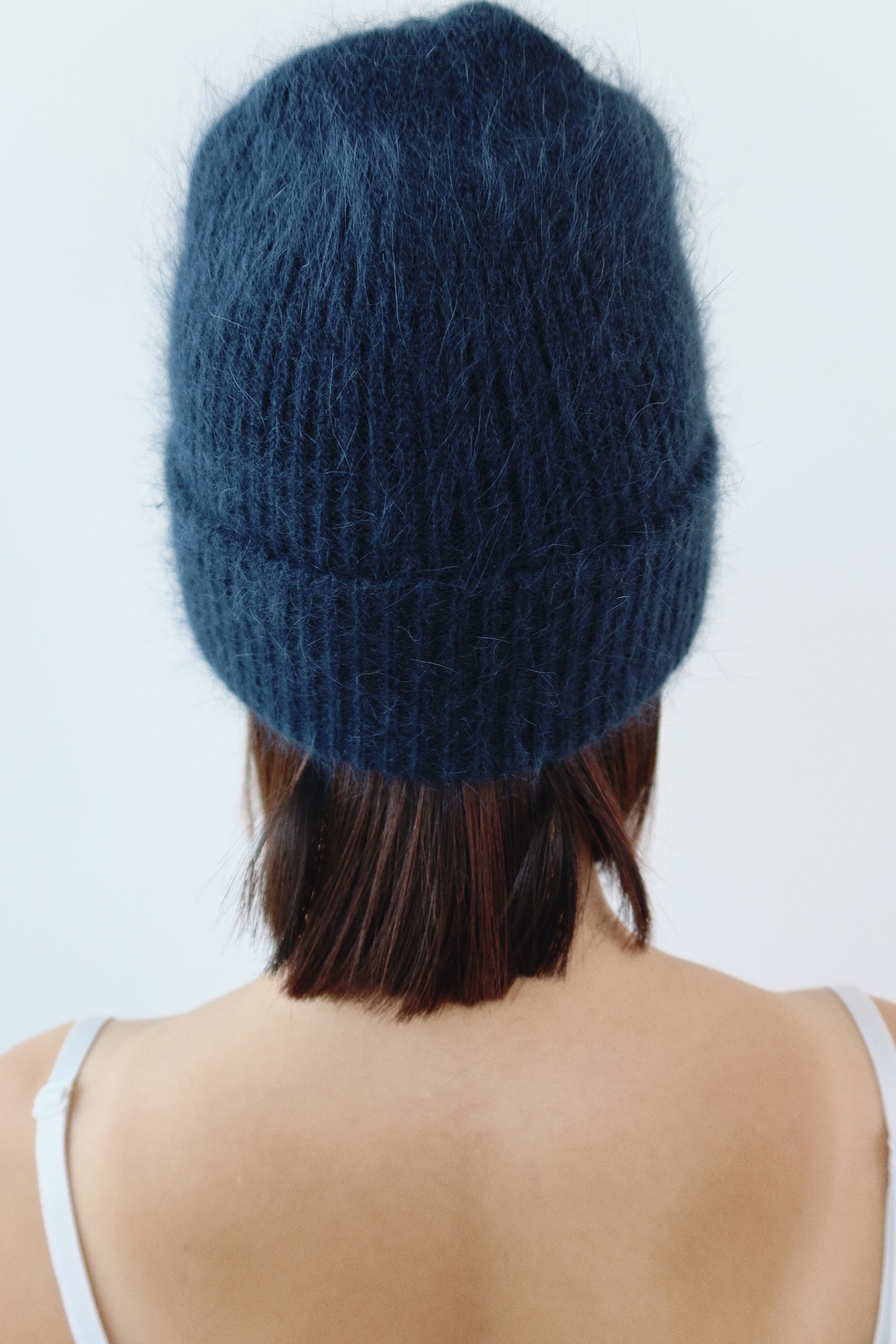 Angel angora beanie [navy]