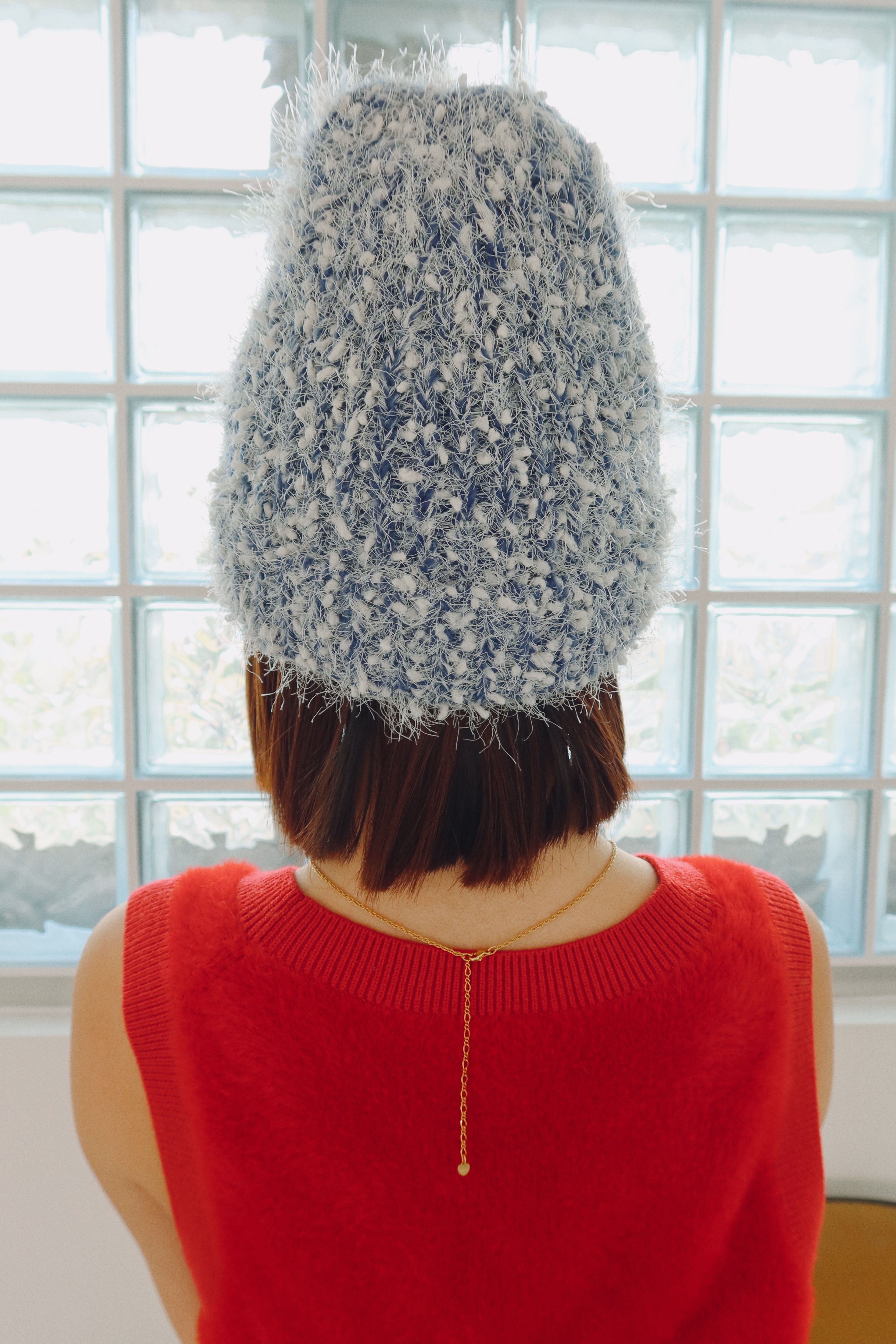 Angel boucle beanie [navy]
