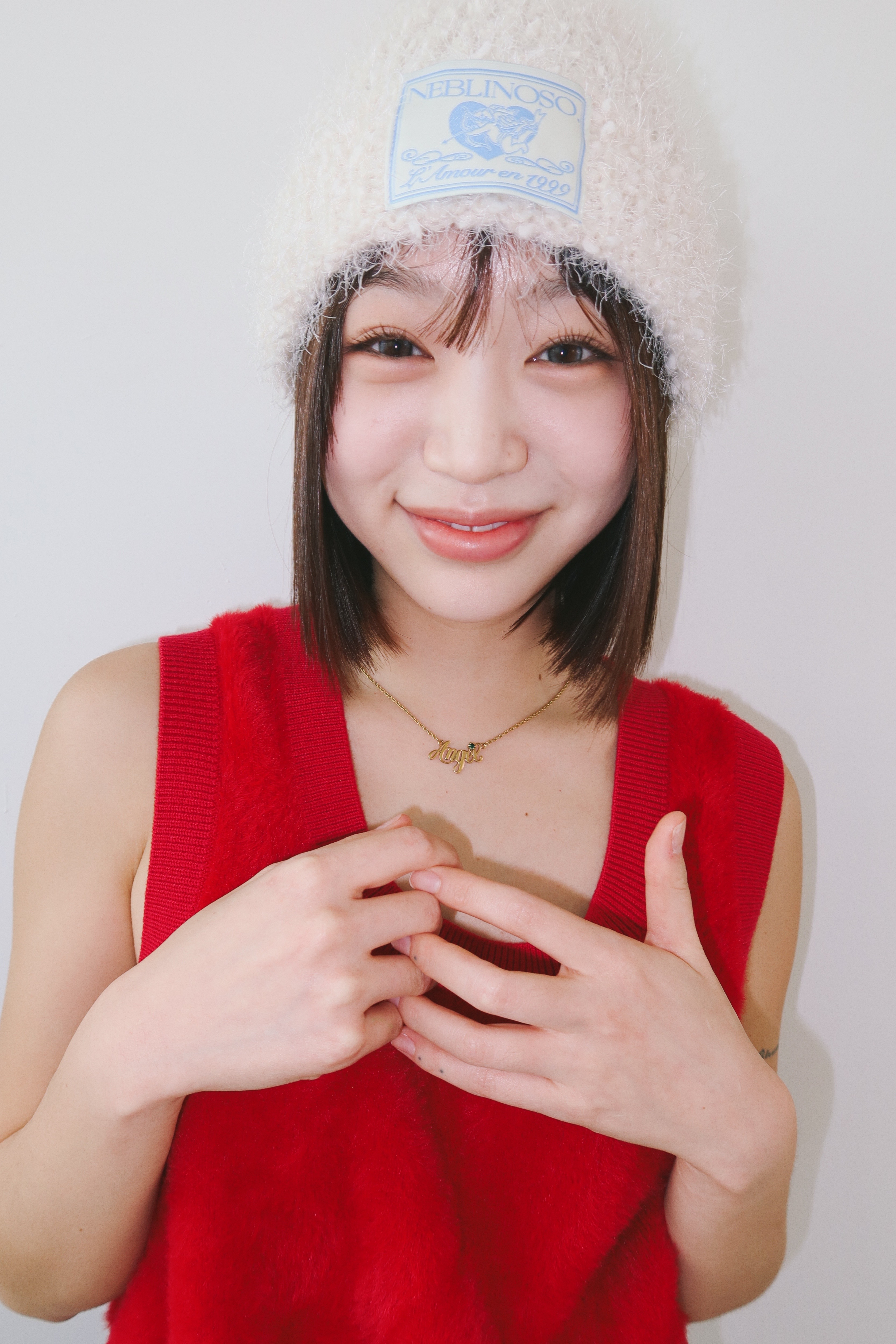 Angel boucle beanie [ivory]