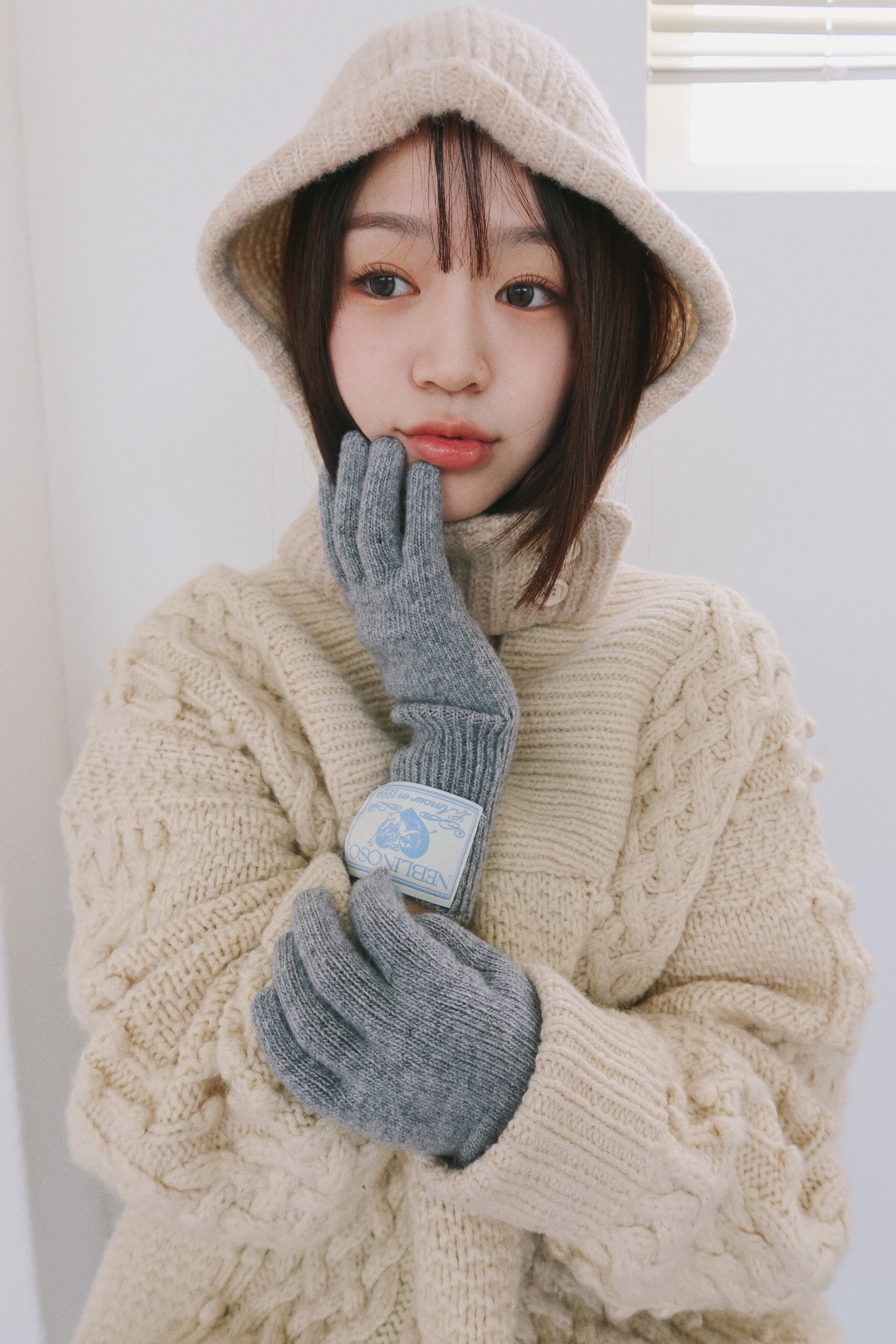 Baby wool gloves