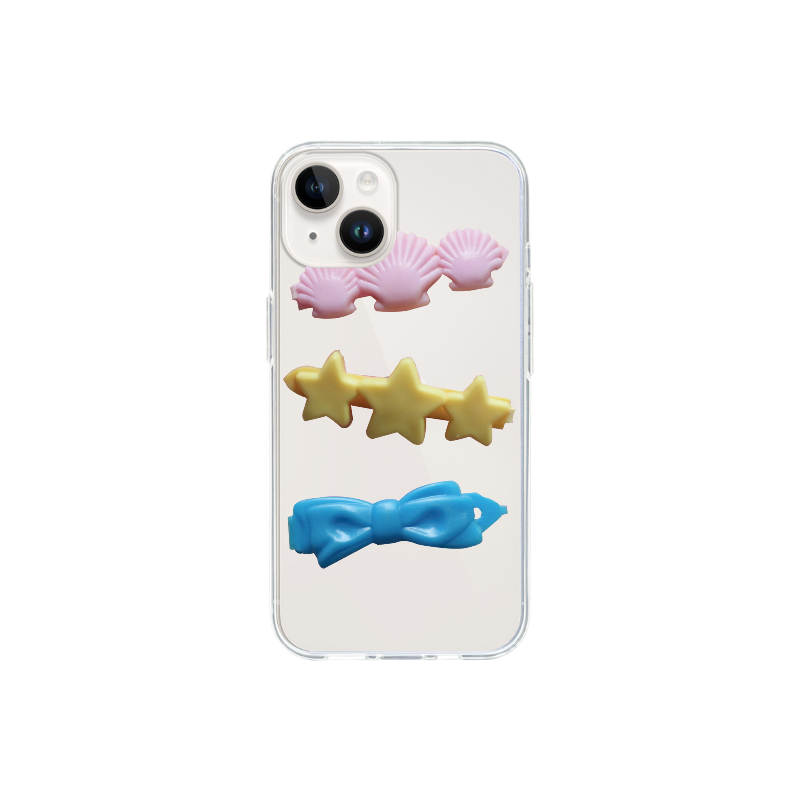 Vintage hair barrette case [seashell]