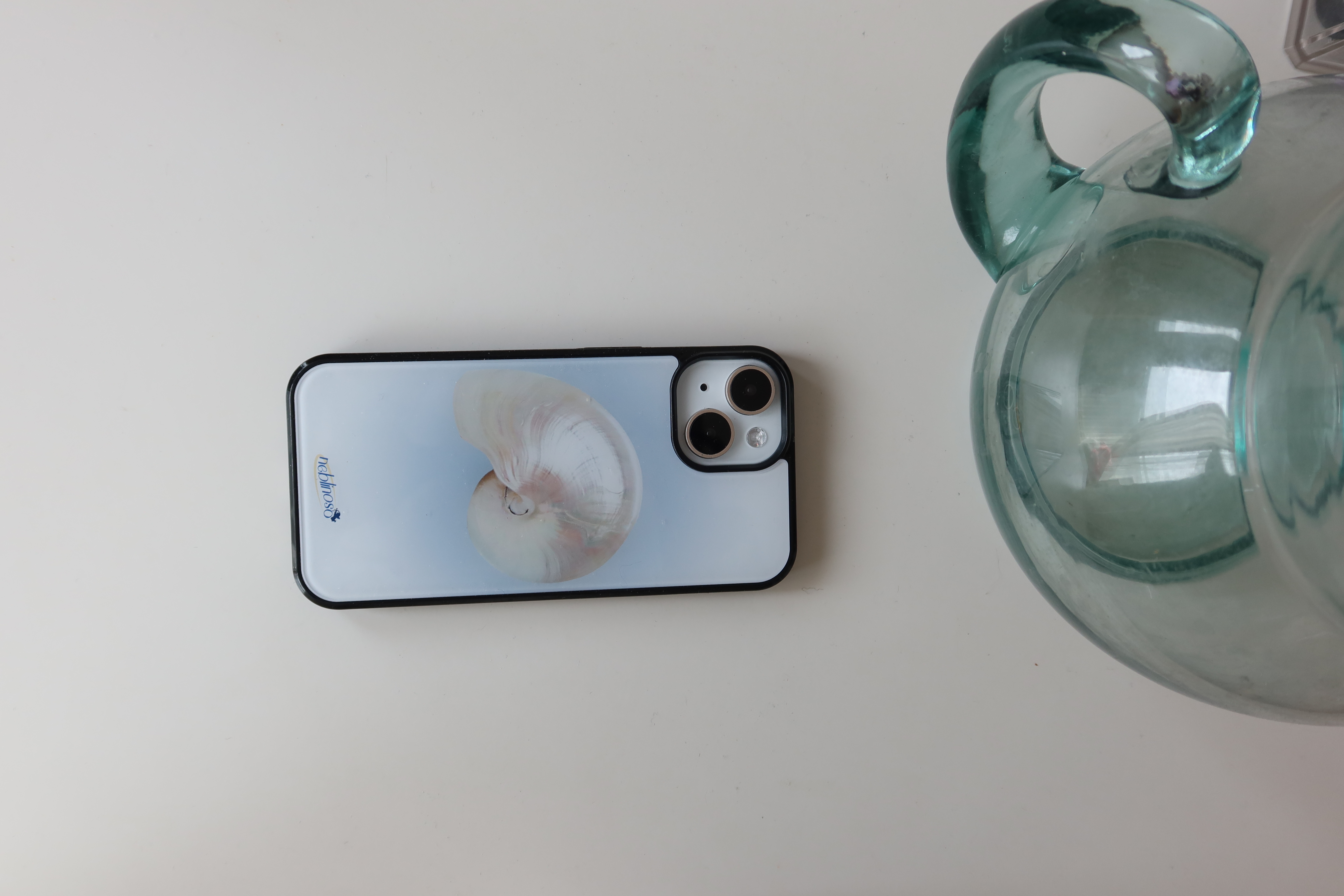 white shell glass bumper case