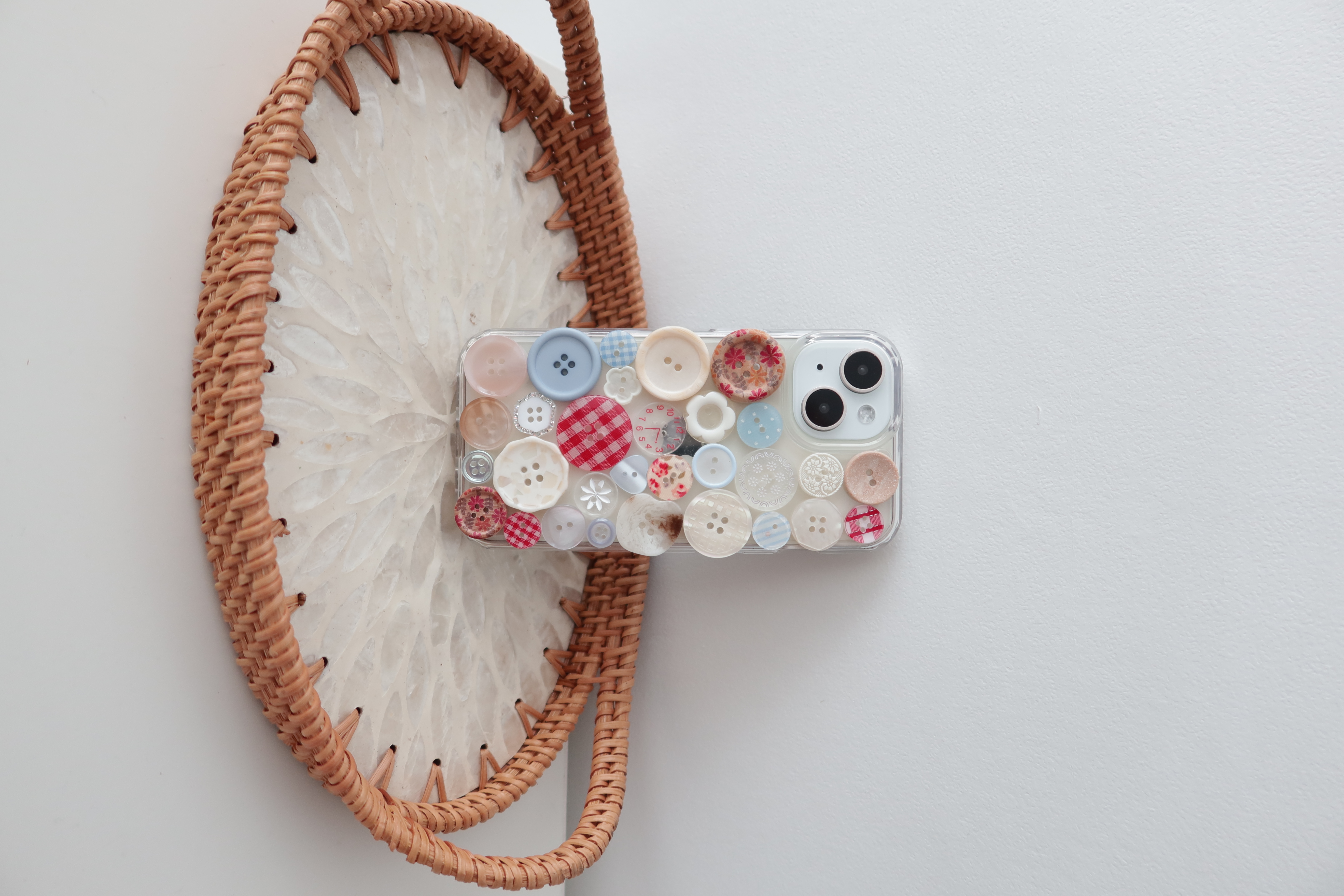 Red waltz button case