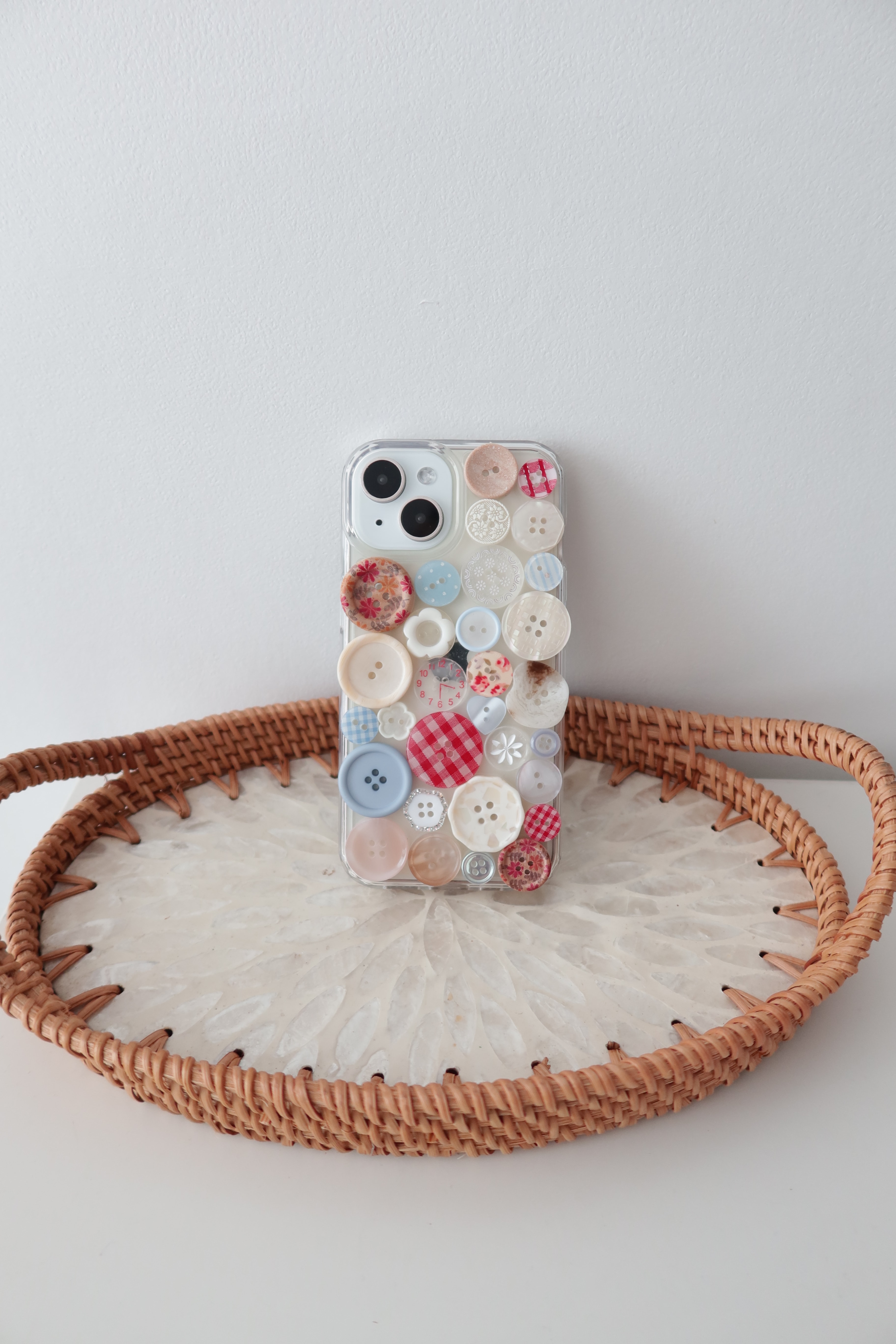 Red waltz button case
