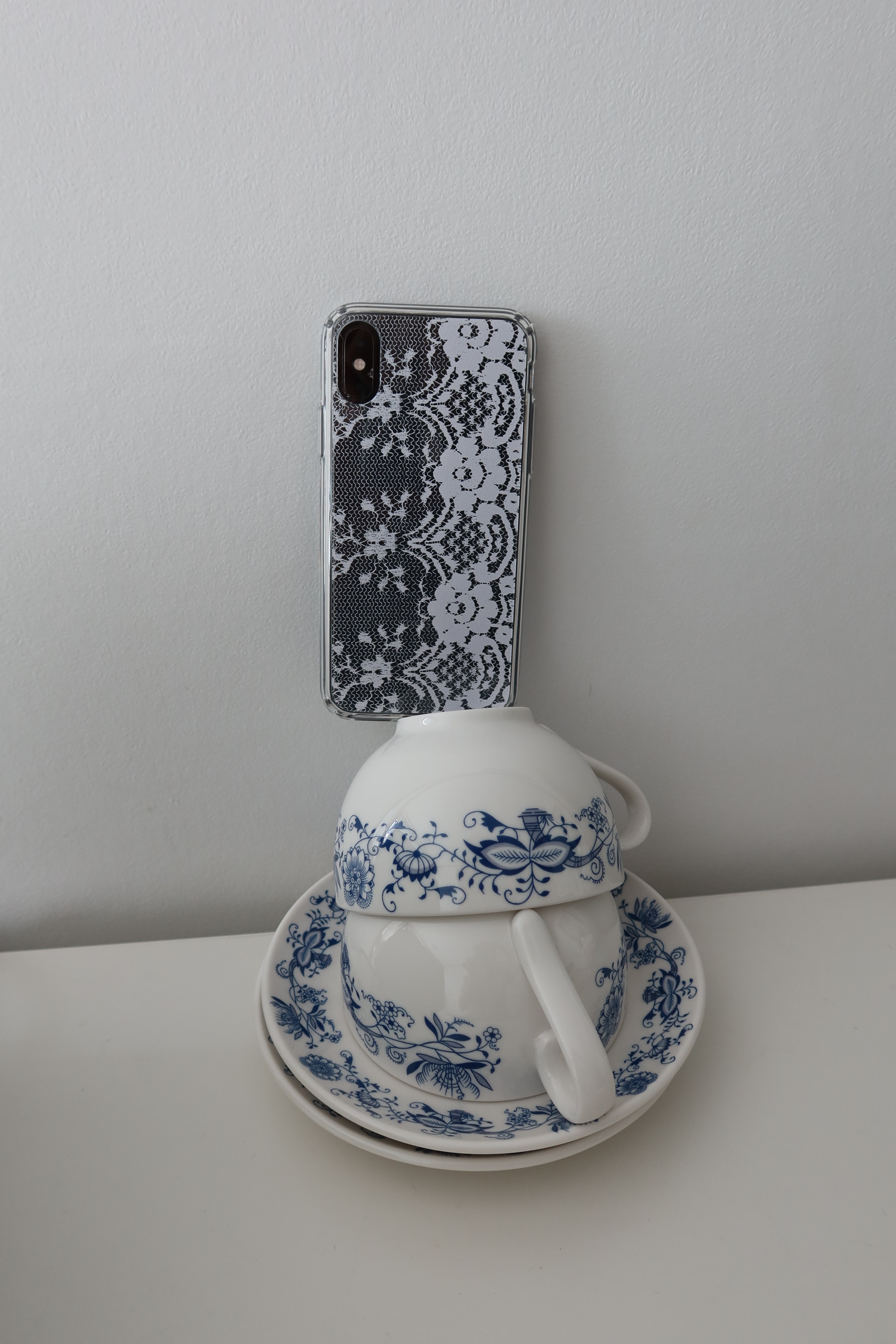 Love with lace gel hard case [Baby pink ver.]