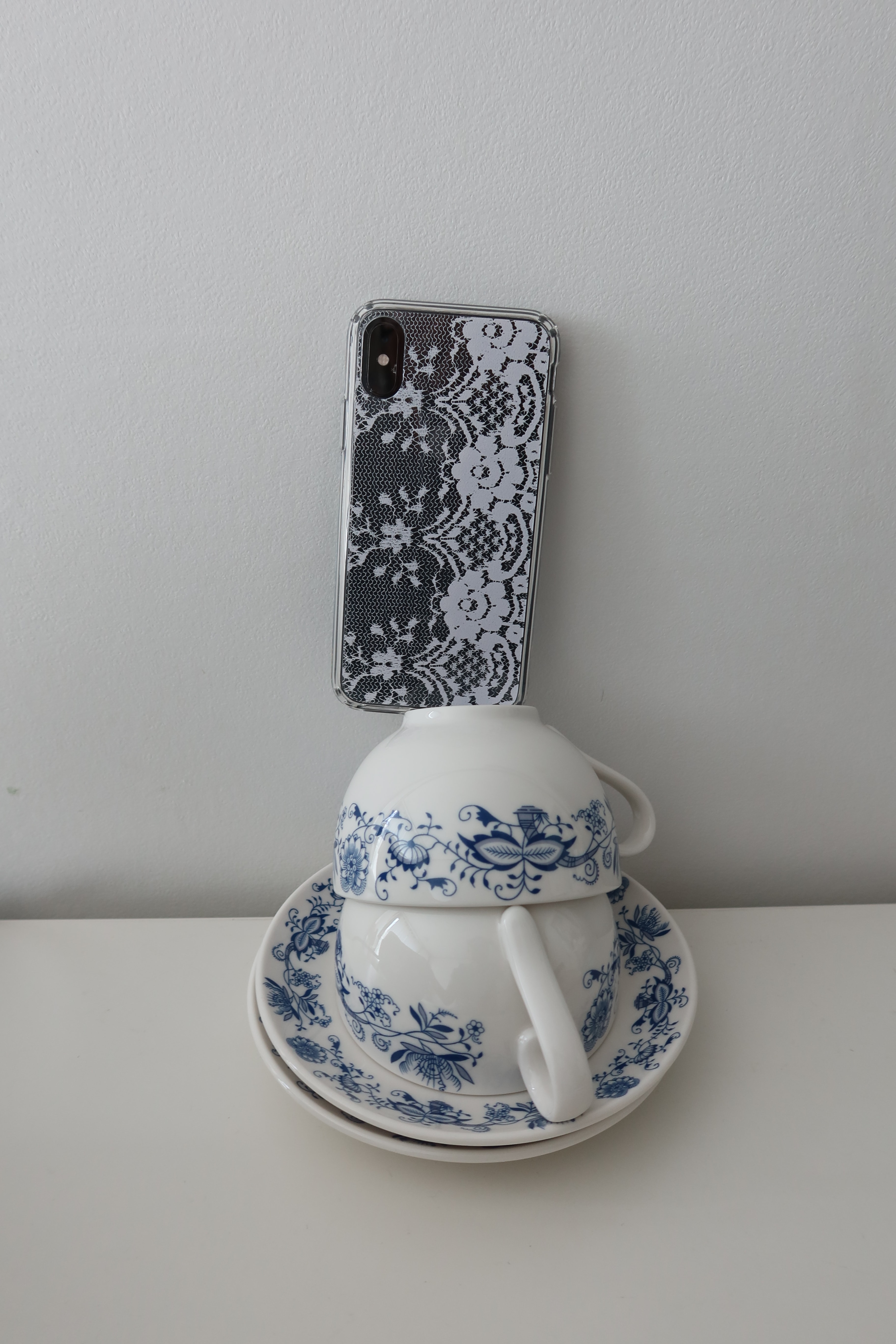 Love with lace gel hard case [Baby pink ver.]