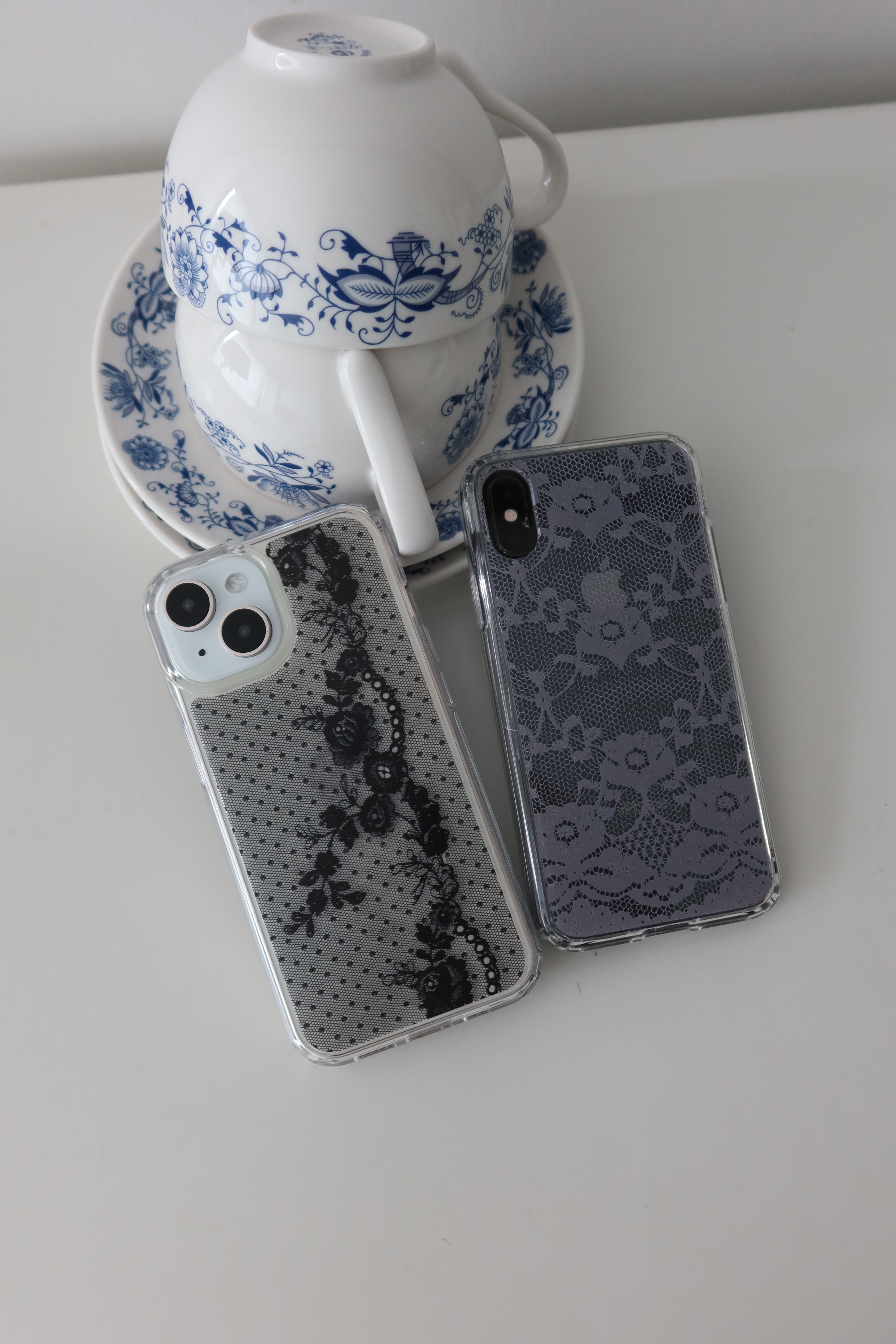 Love with lace gel hard case [Dark ver.]