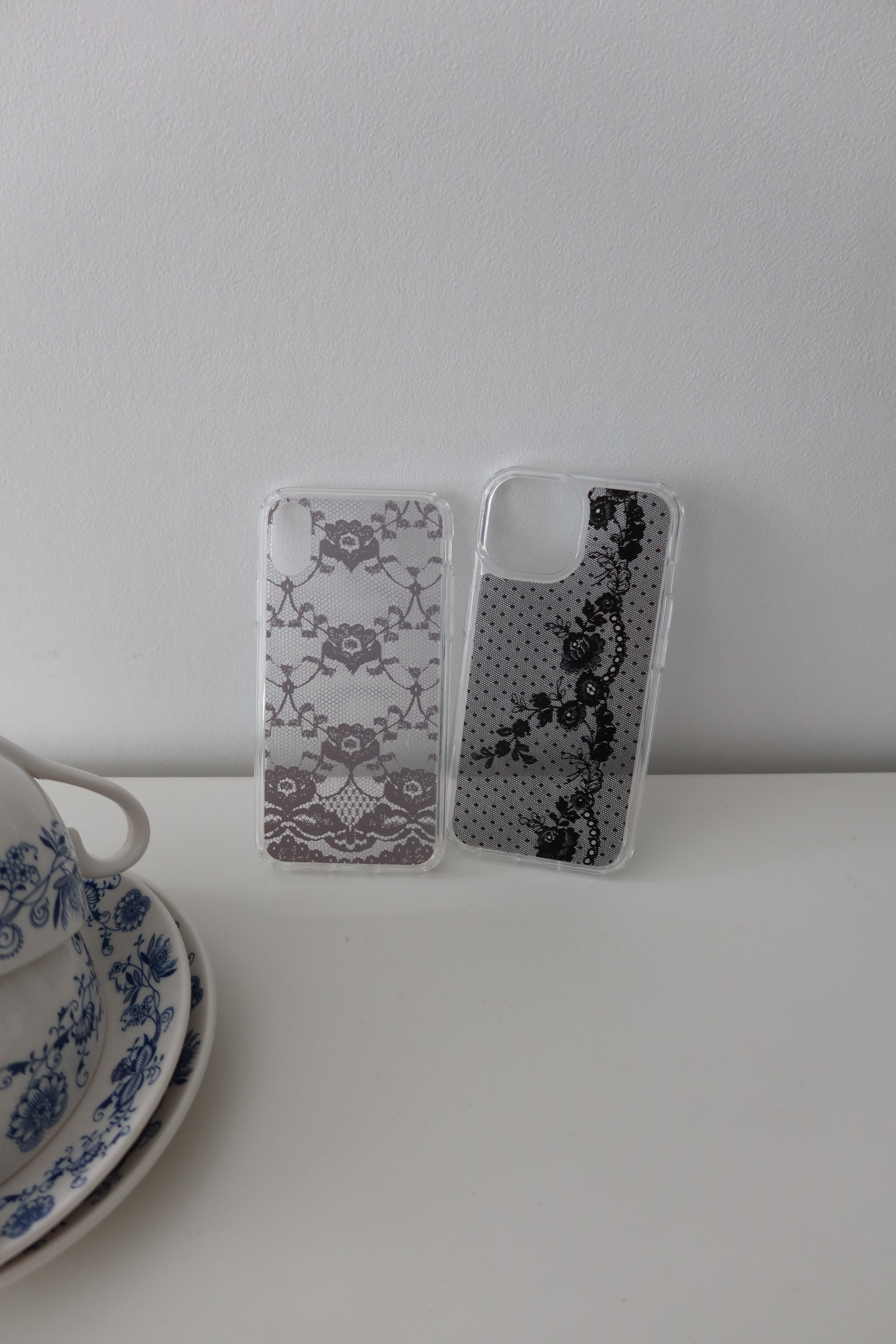 Love with lace gel hard case [Dark ver.]