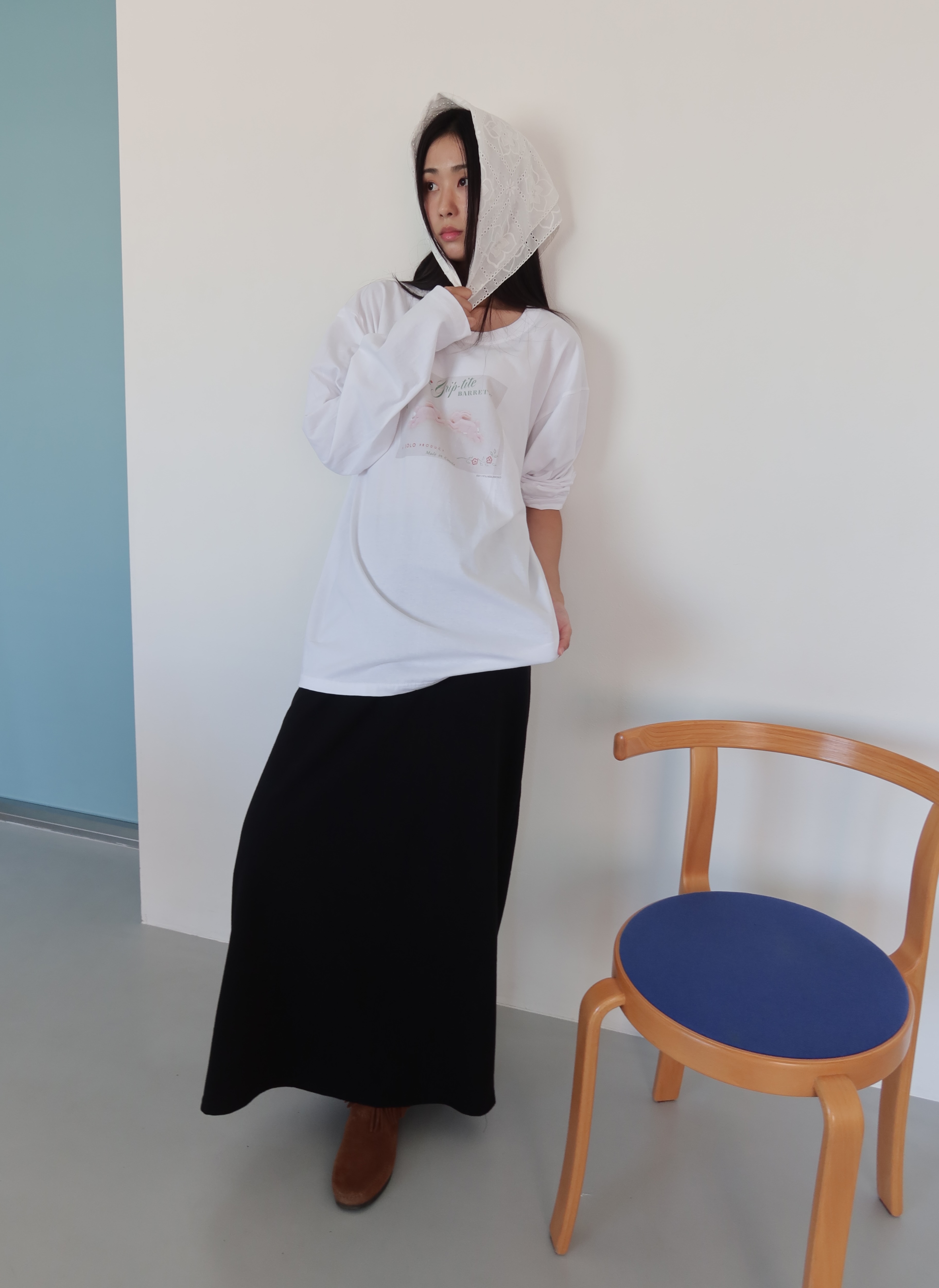maxi cotton skirt