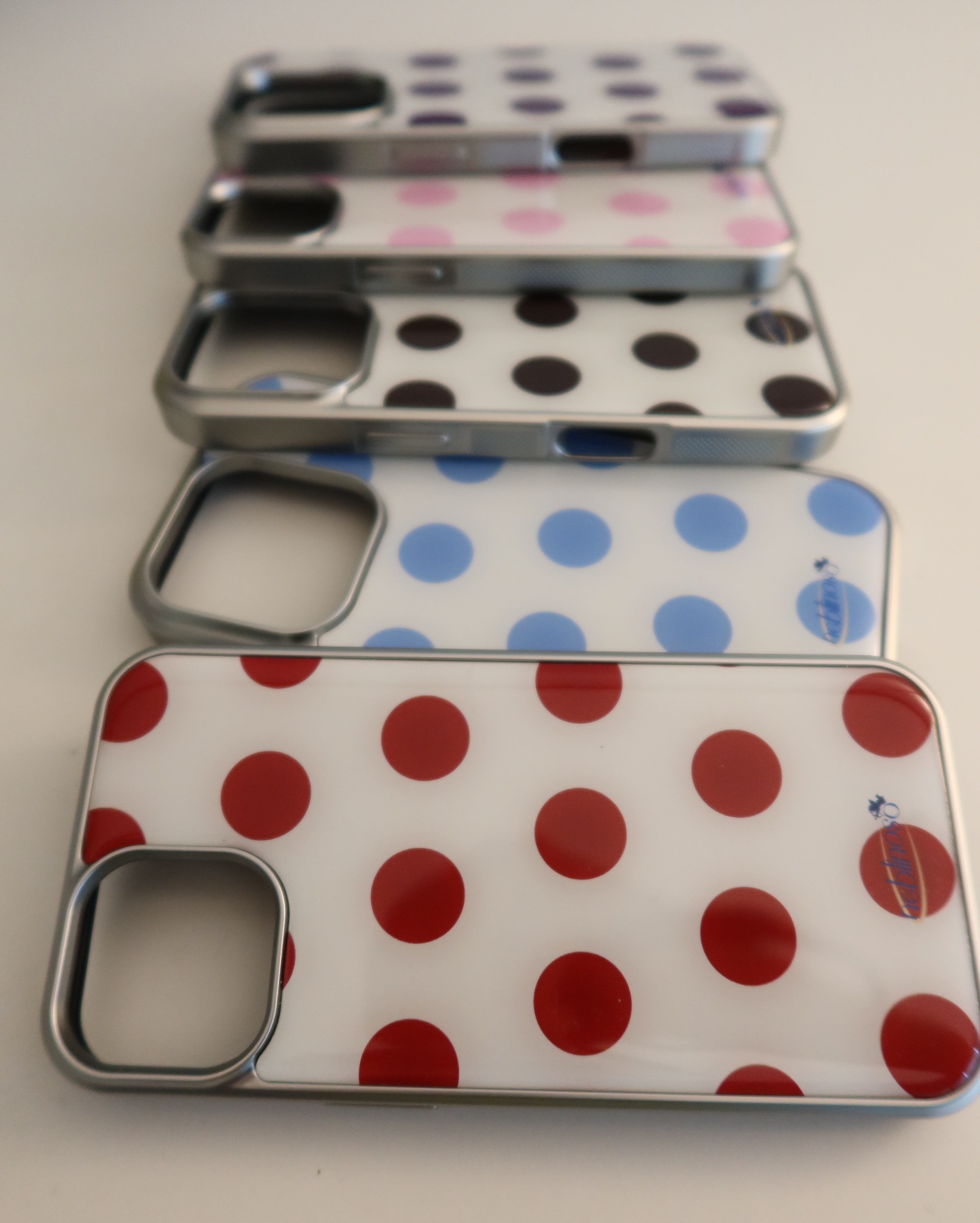 Dot silver epoxy case (5col)