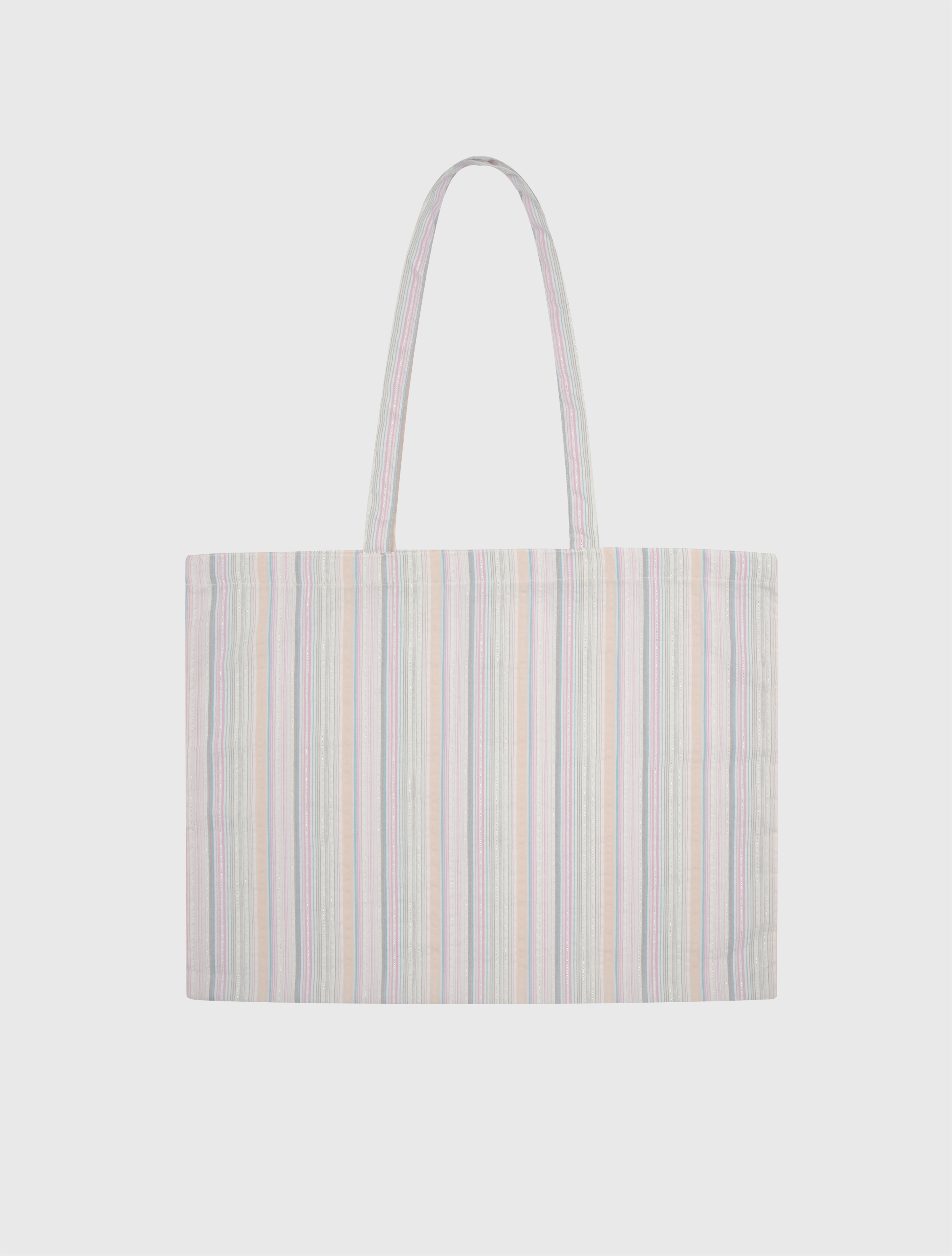 Polka beach bag [pink]