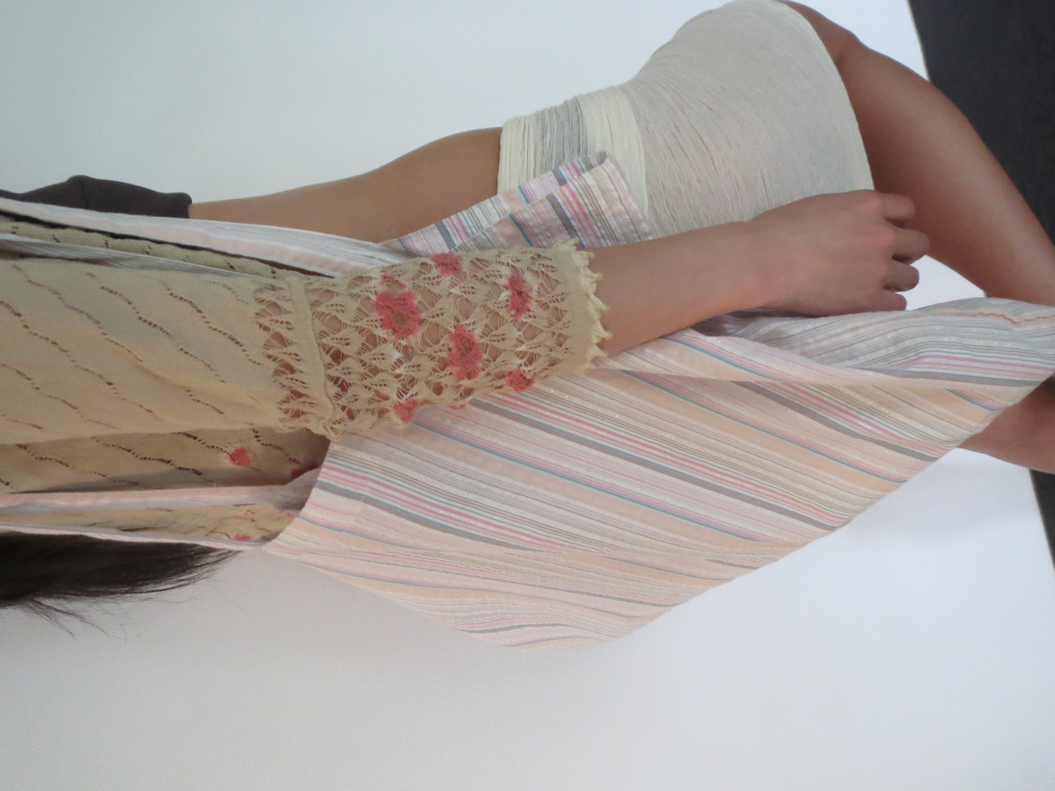 Polka beach bag [pink]