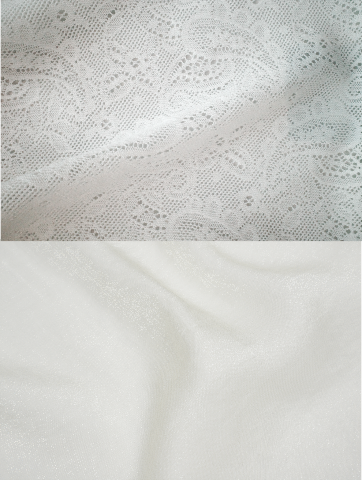 Paisley lace string bag