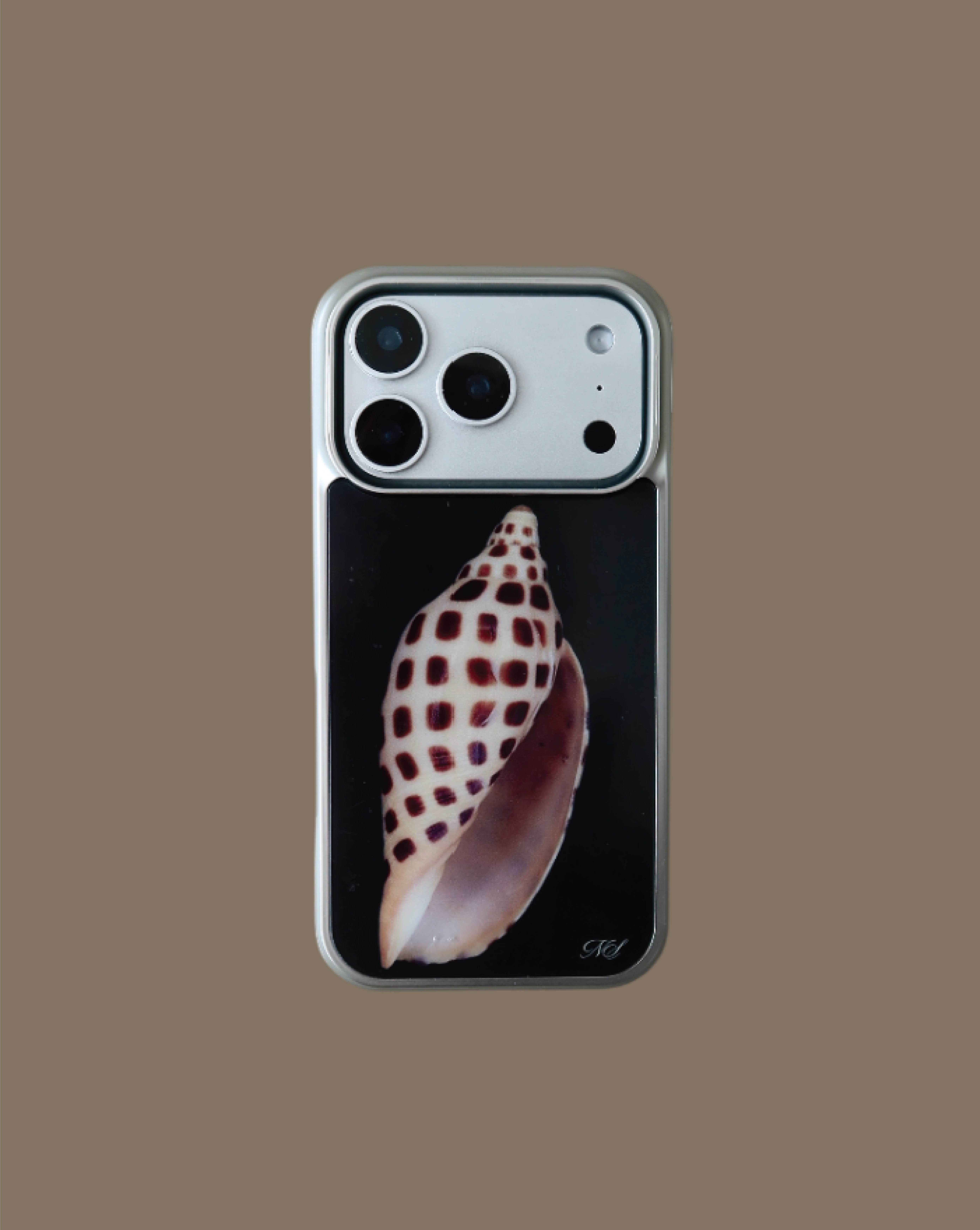 SHELL silver glass bumper case [JUNONIA SHELL]