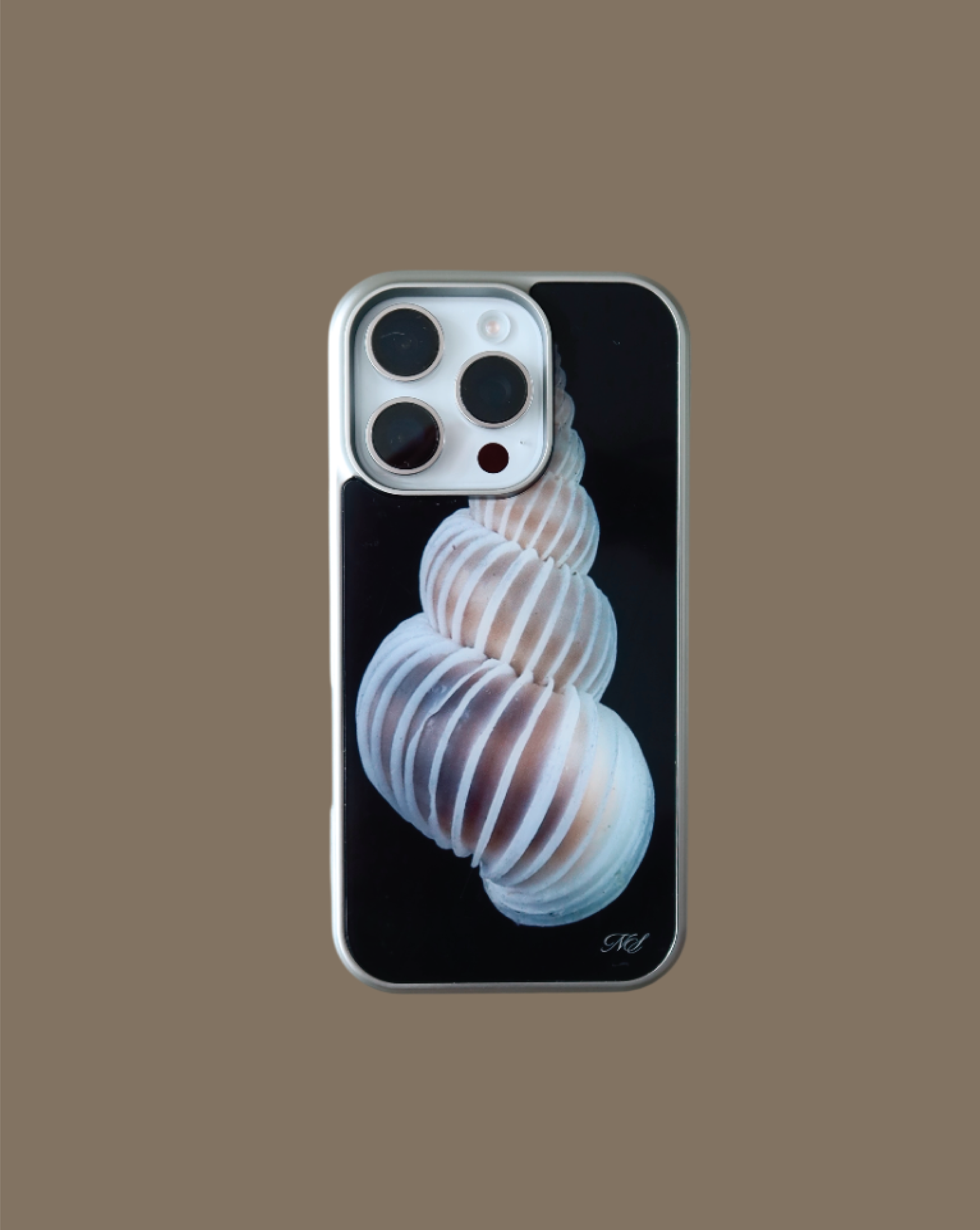 SHELL silver glass bumper case [IMPERIAL WENTLETRAP]