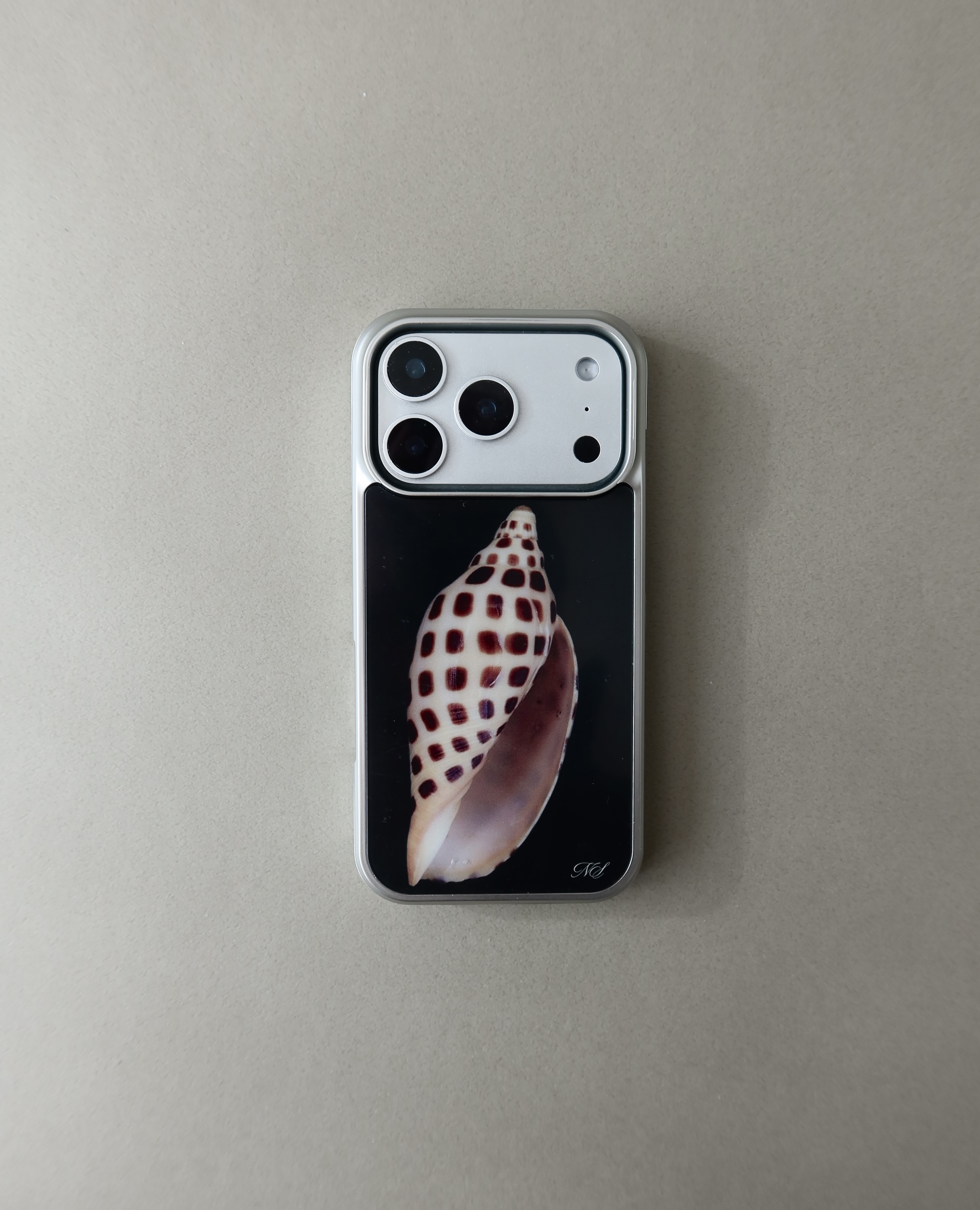 SHELL silver glass bumper case [JUNONIA SHELL]