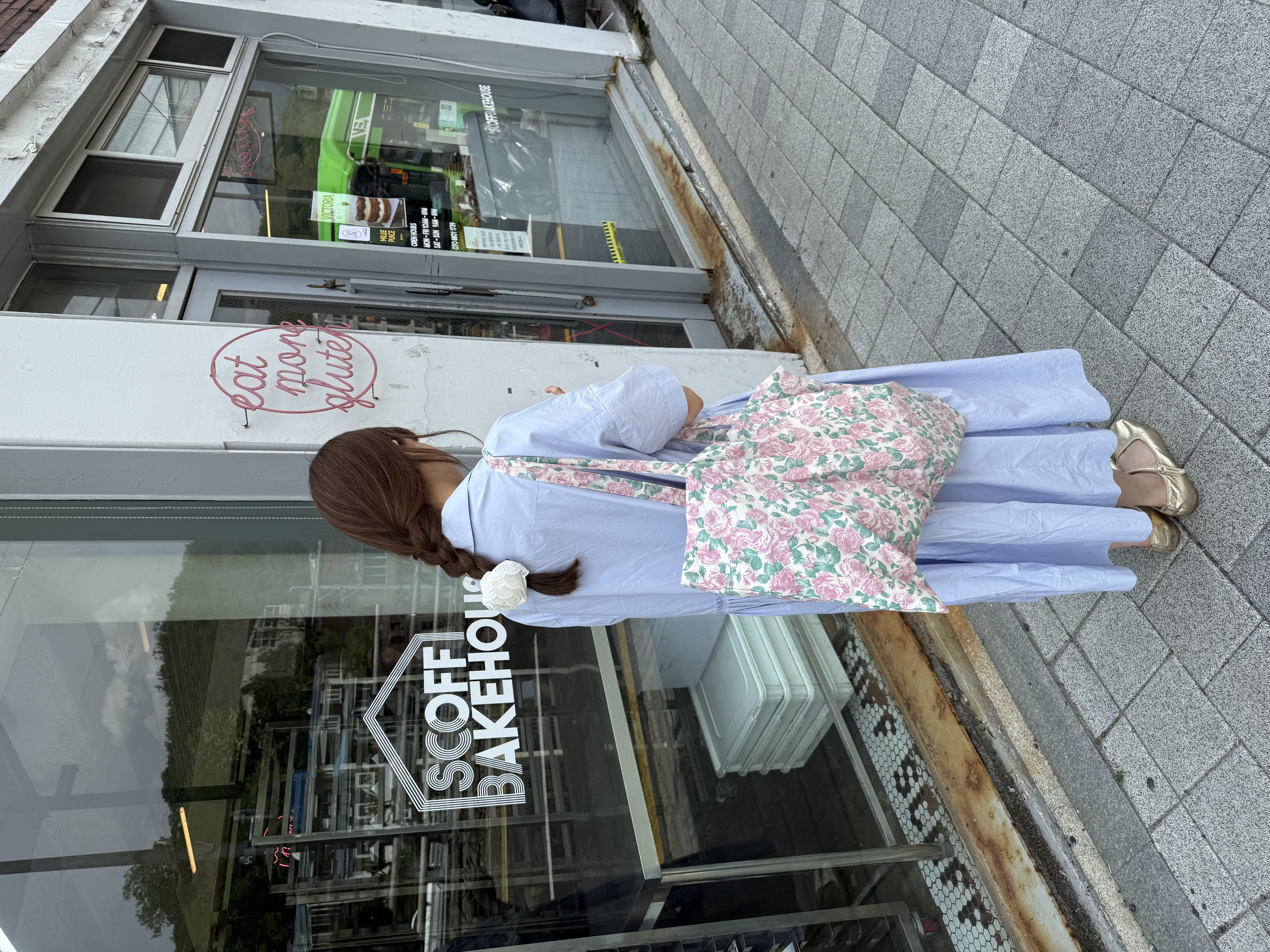 Water rose tote bag [PURPLE]