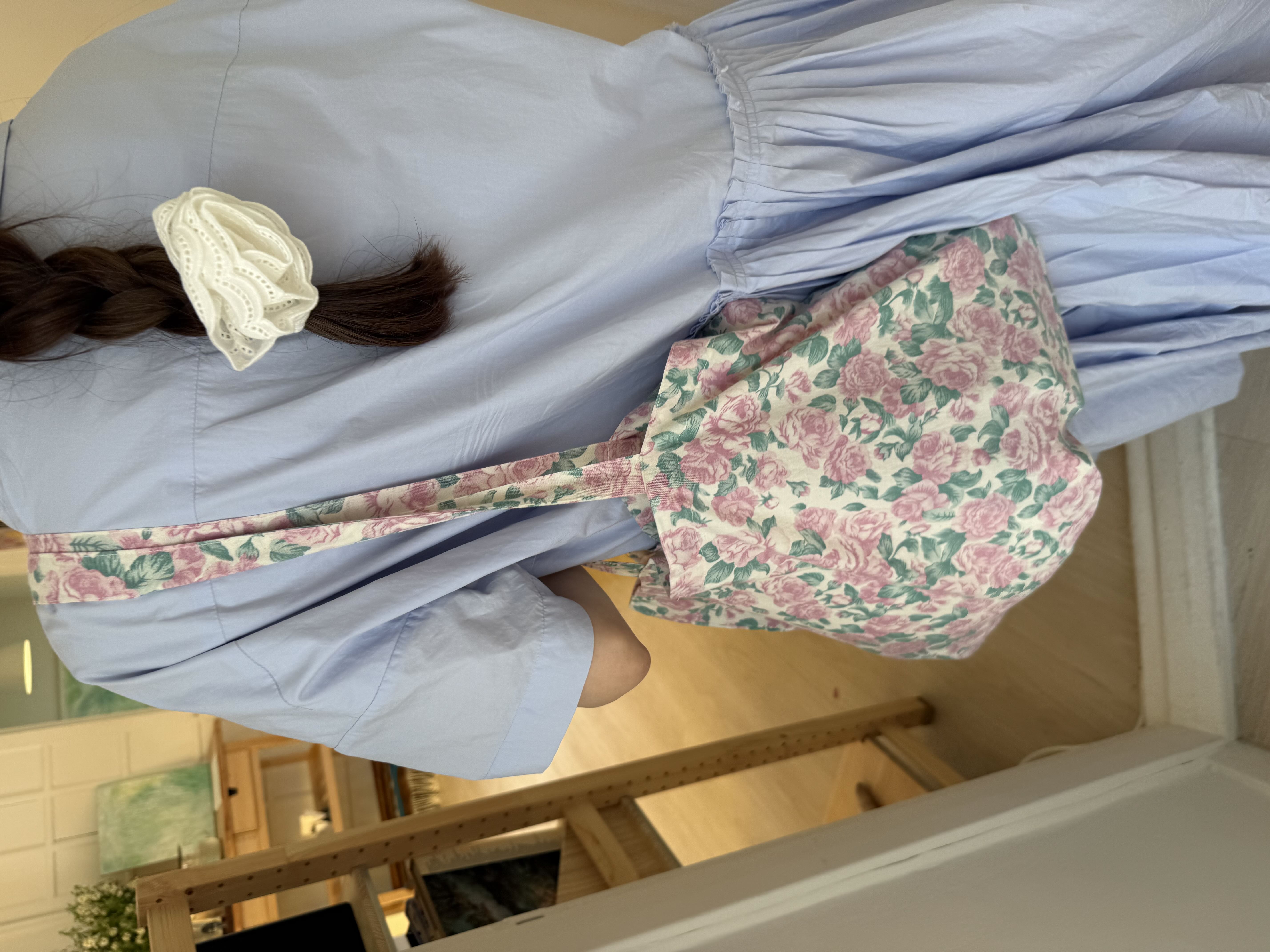 Water rose tote bag [PURPLE]