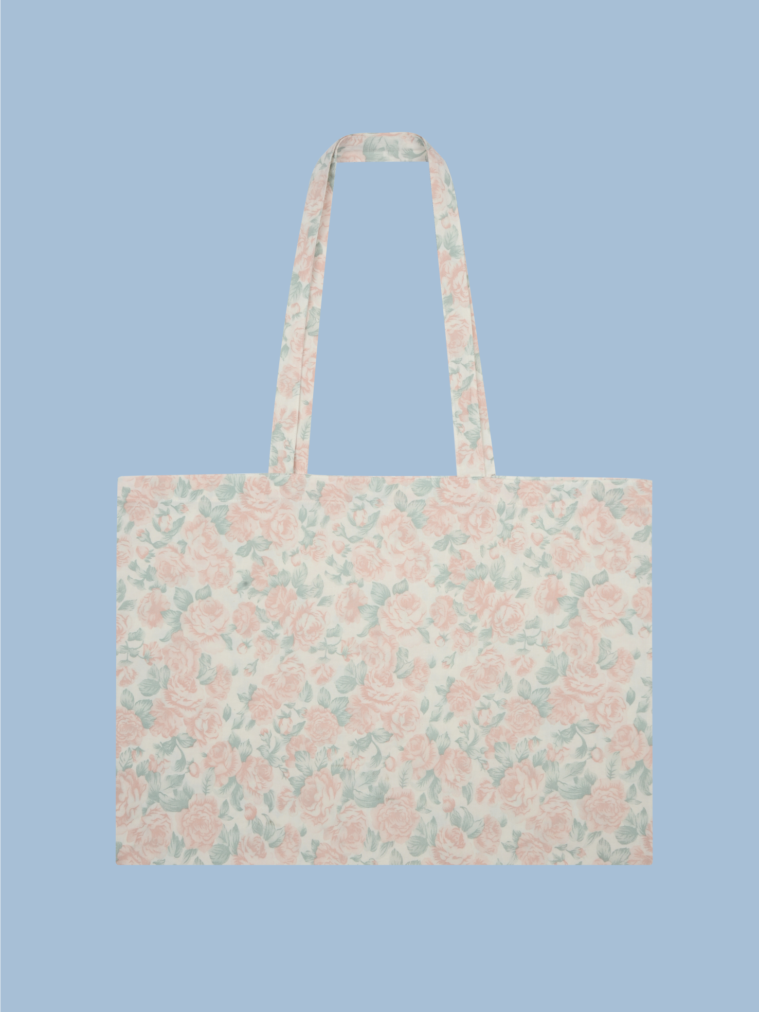 Water rose tote bag [PEACH]