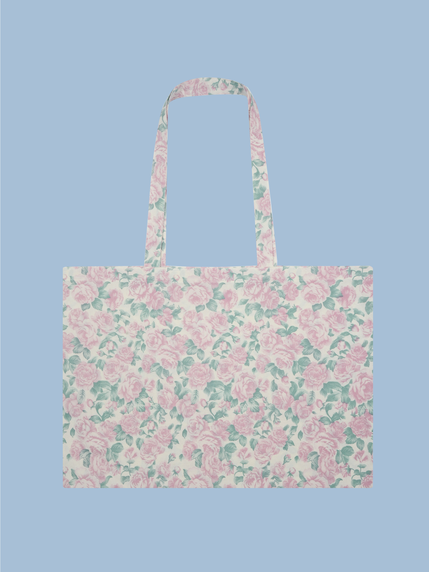 Water rose tote bag [PURPLE]