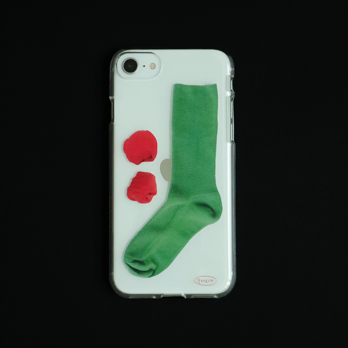 Green socks case (Jellyhard/Black Glass/Magsafe)