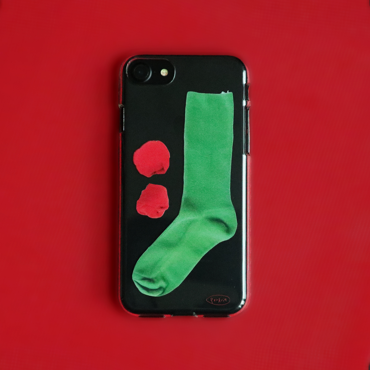 Green socks case (Jellyhard/Black Glass/Magsafe)