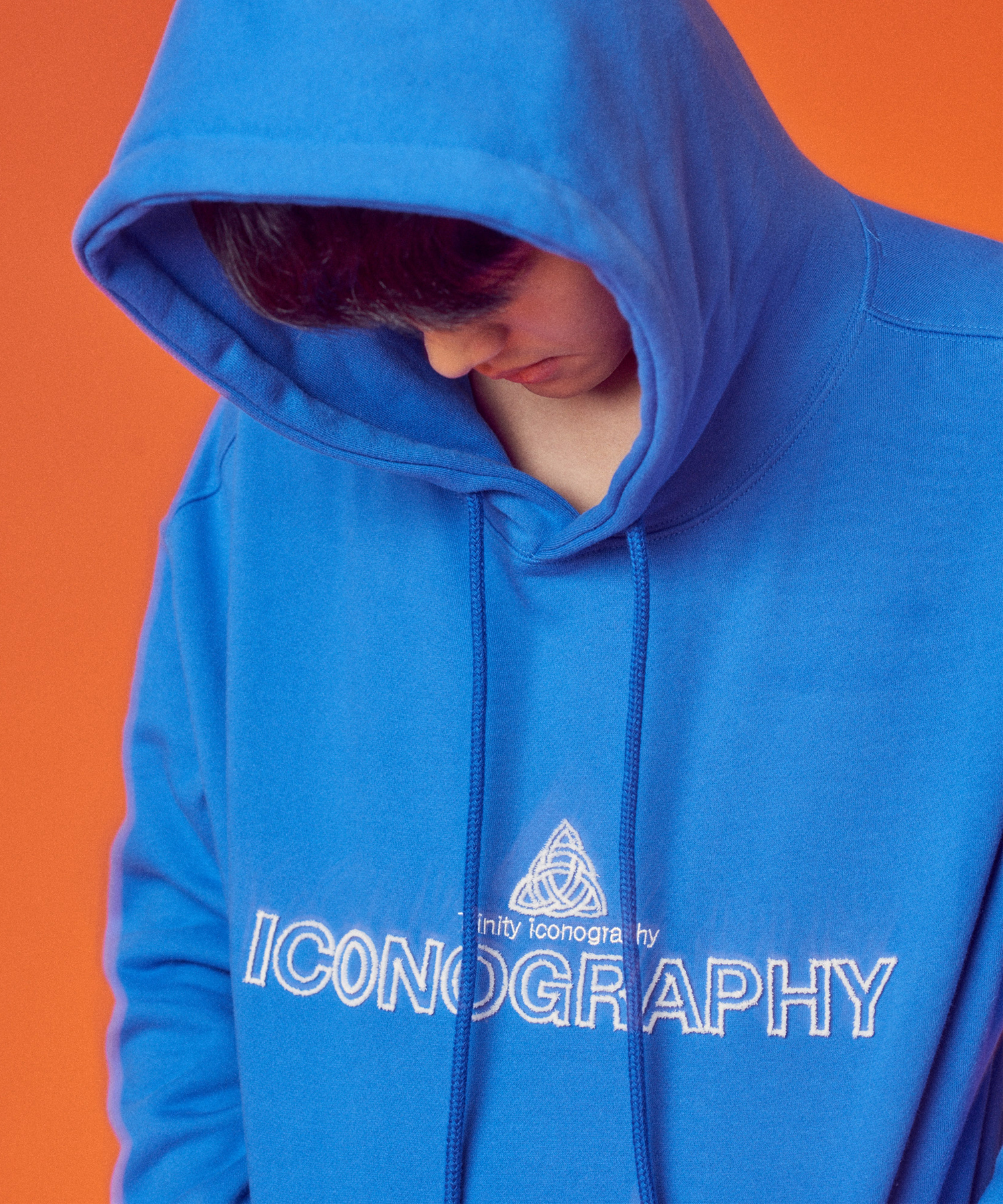 LAWN EMBROIDERY 기모 후드