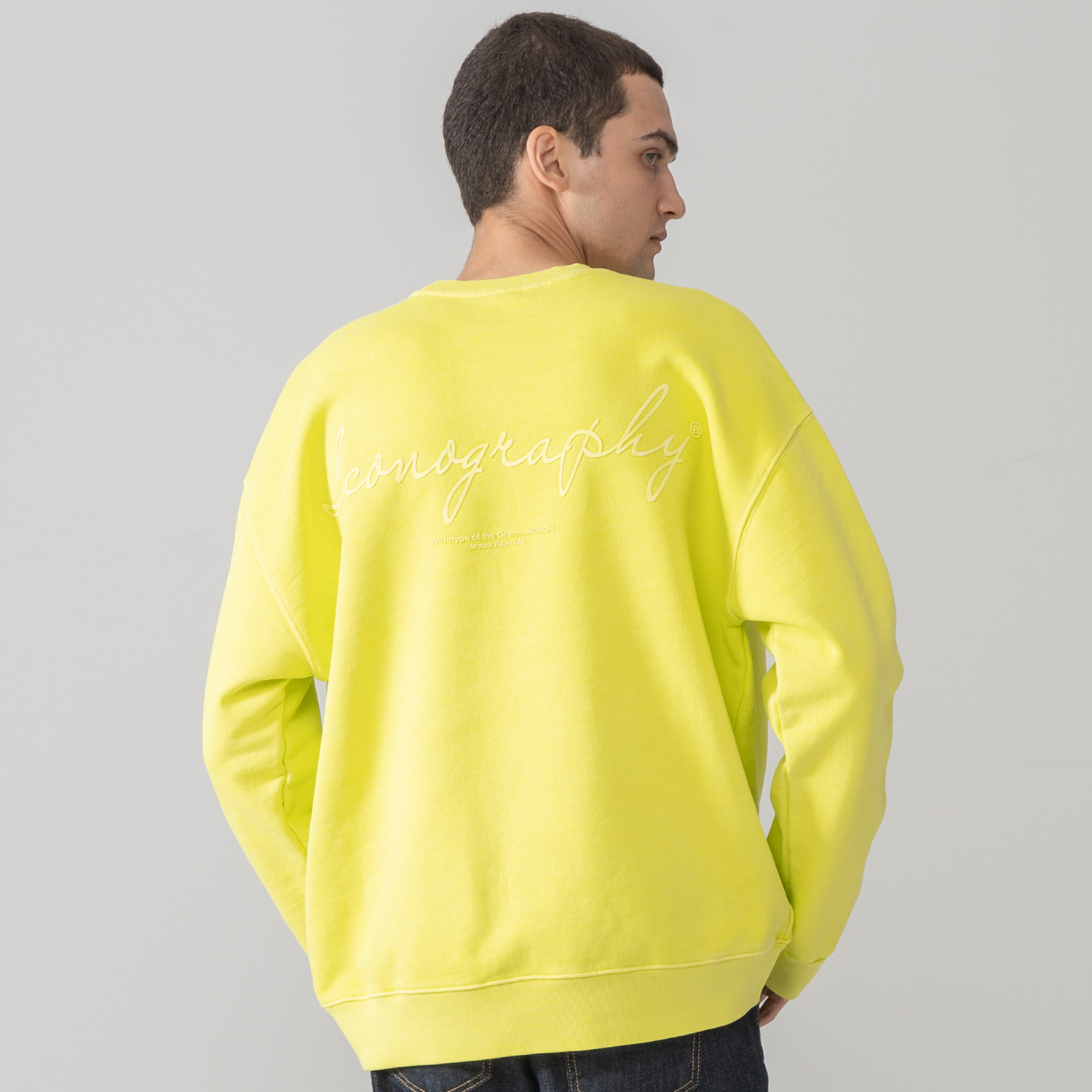 PIGMENT HEAVY COTTON EMBLEM VOLUME PRINT YGN