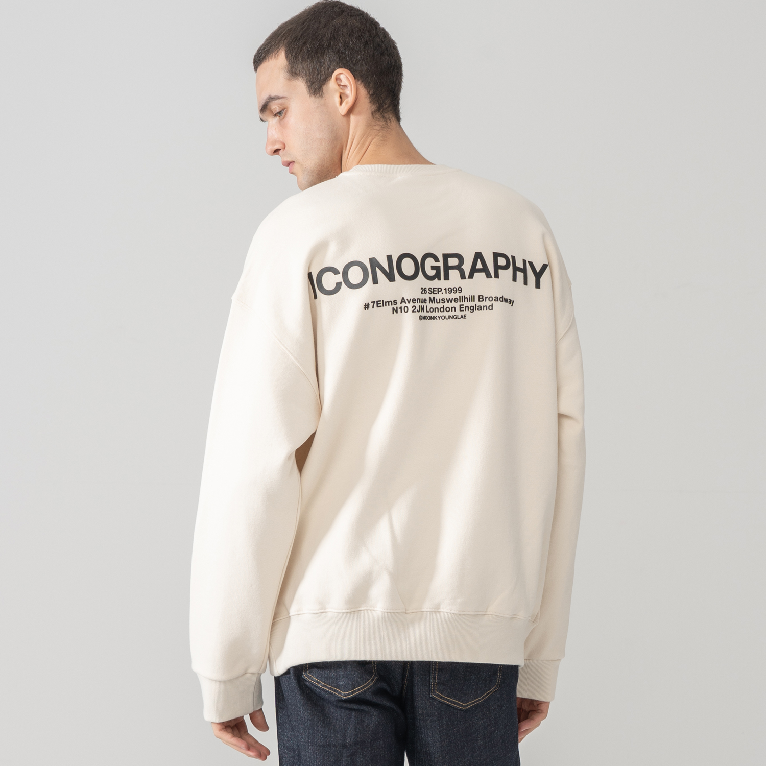 900G 헤비코튼 볼륨프린트 LONDON ADDREES CR