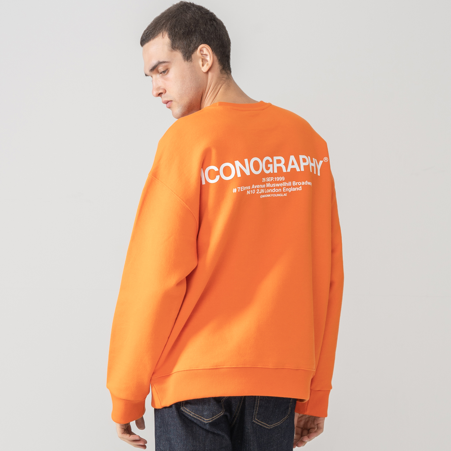 900G 헤비코튼 볼륨프린트 LONDON ADDREES OR