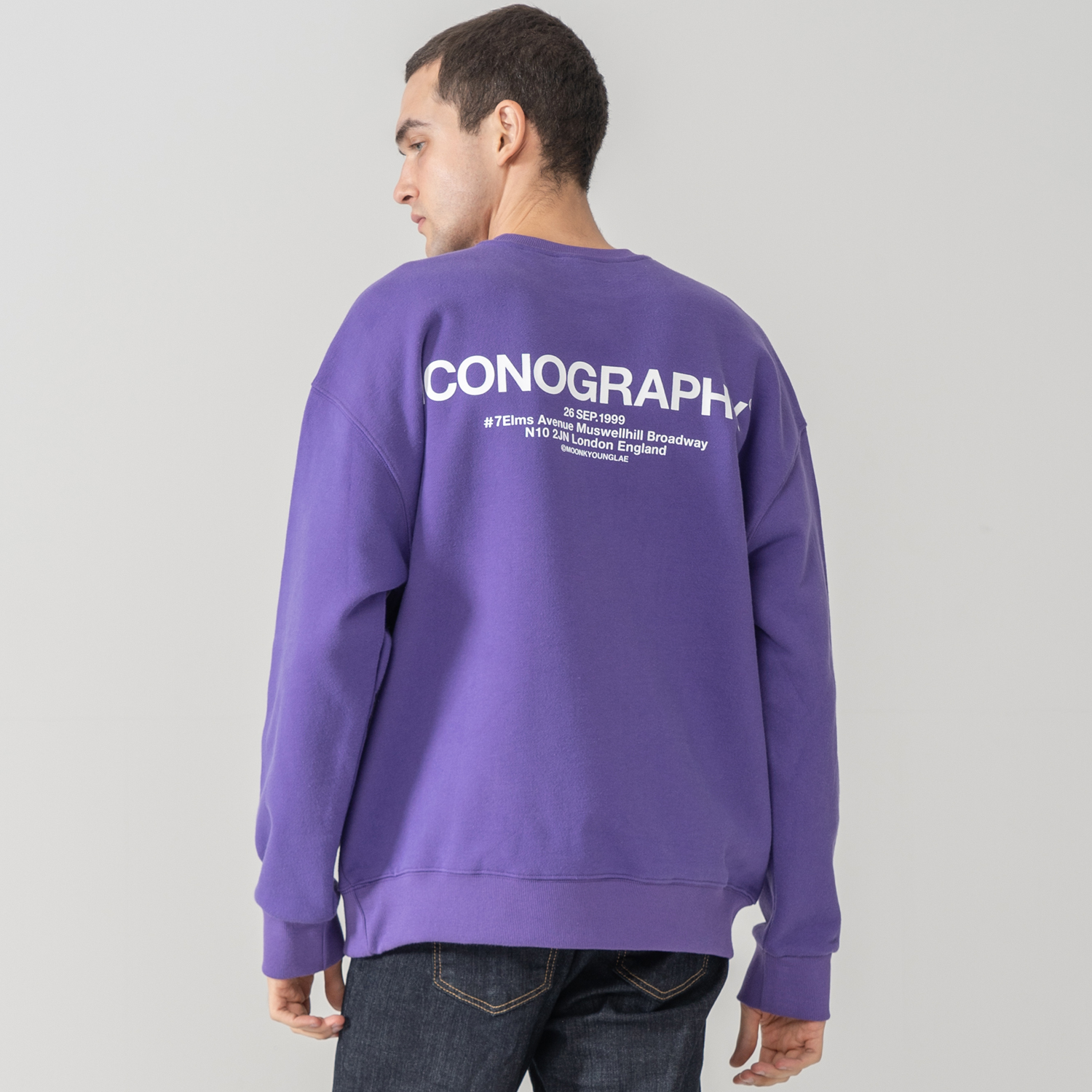 900G 헤비코튼 볼륨프린트 LONDON ADDREES PU