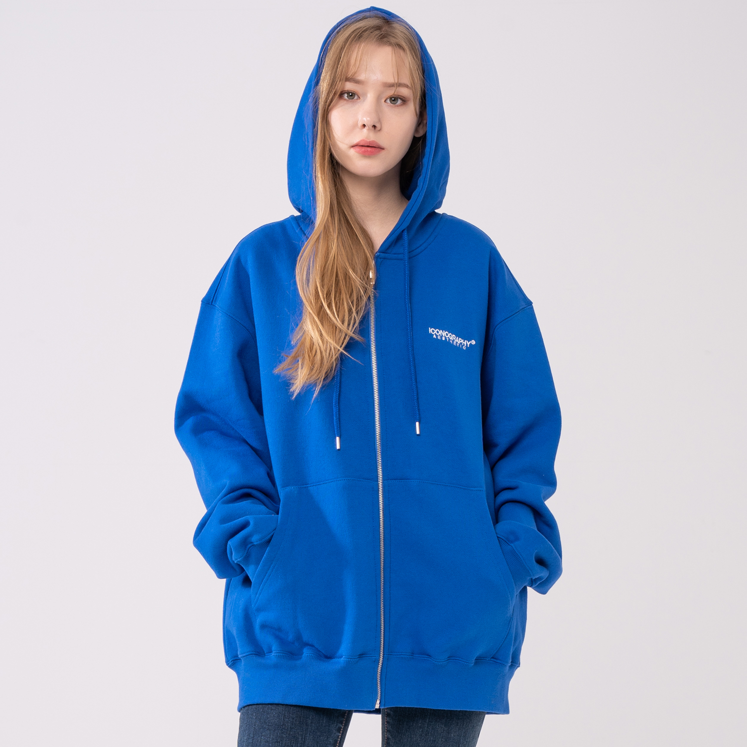 헤비코튼 집업 볼륨켈리그라피 아이코노 COV