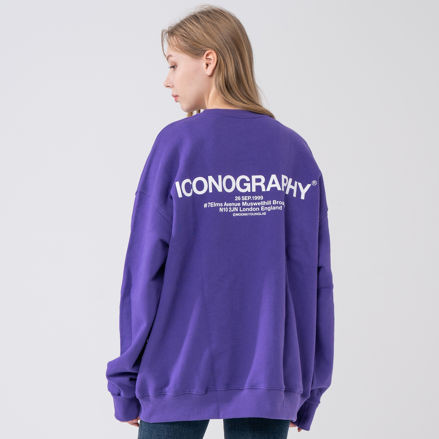 헤비코튼 볼륨프린트 LONDON ADDREES PUR