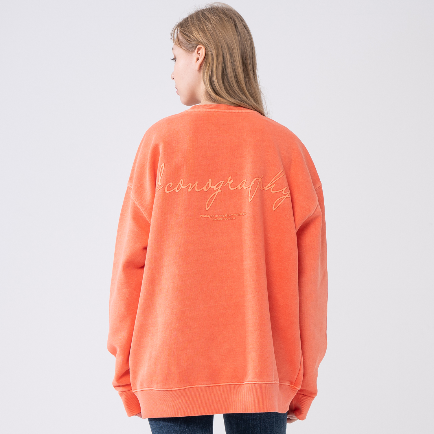 PIGMENT HEAVY COTTON EMBLEM VOLUME PRINT ORG