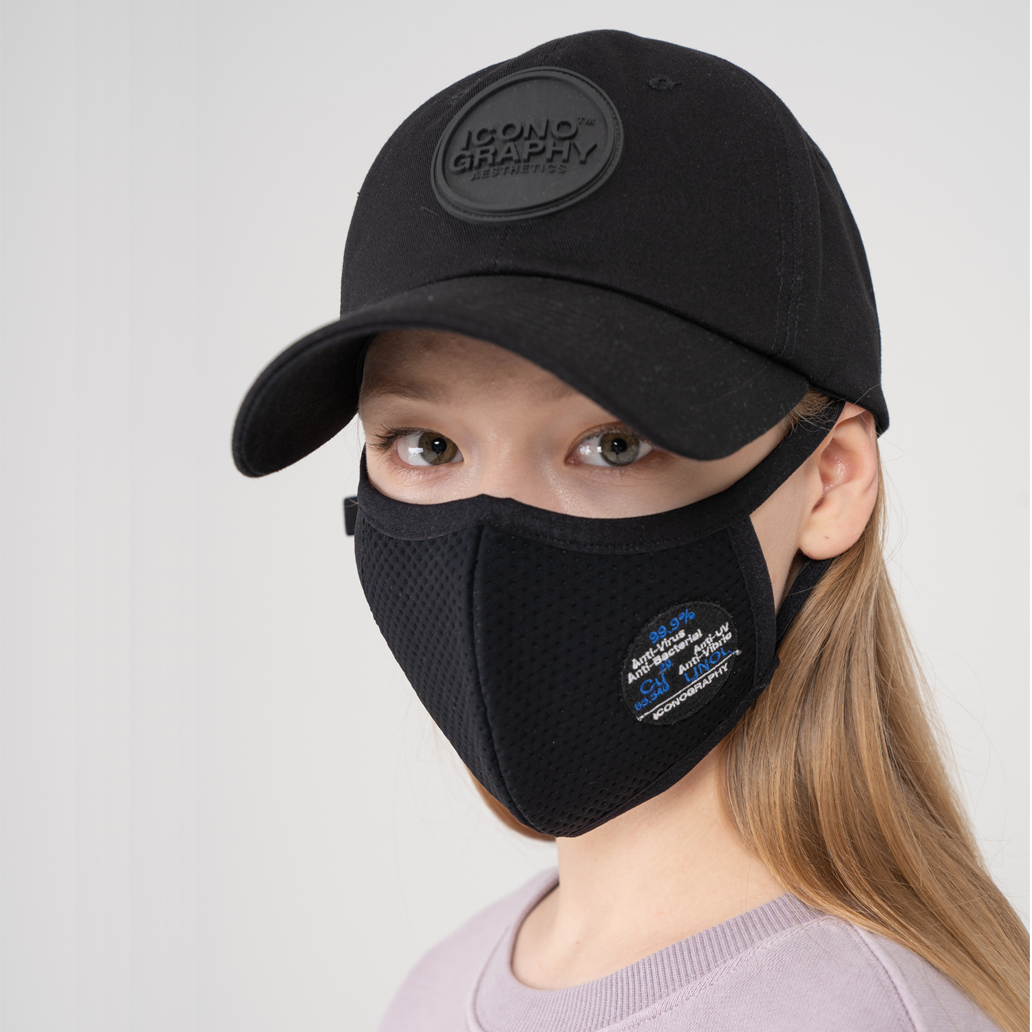 [Unisex] Anti-Virus 구리원단 와펜 볼캡 BK -품절-