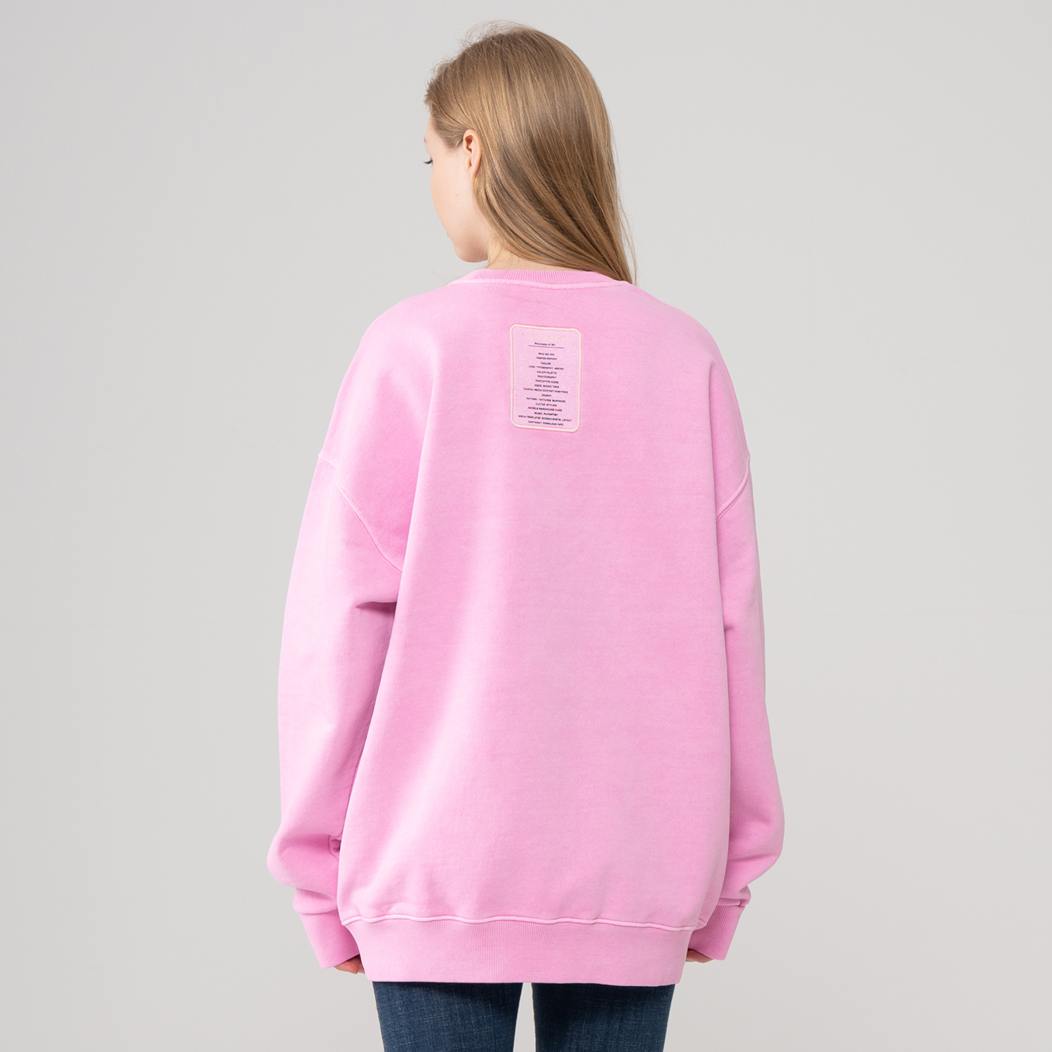 PIGMENT HEAVY COTTON LABEL ART L-PINK