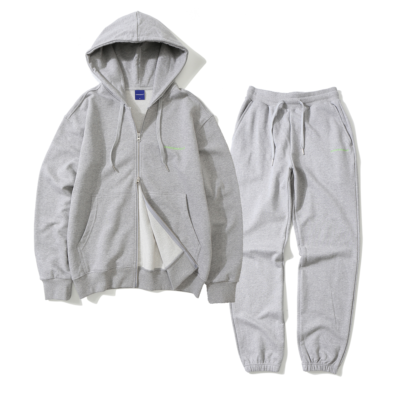SET - Hoodie 2way Zip-up & Training jogger MEL