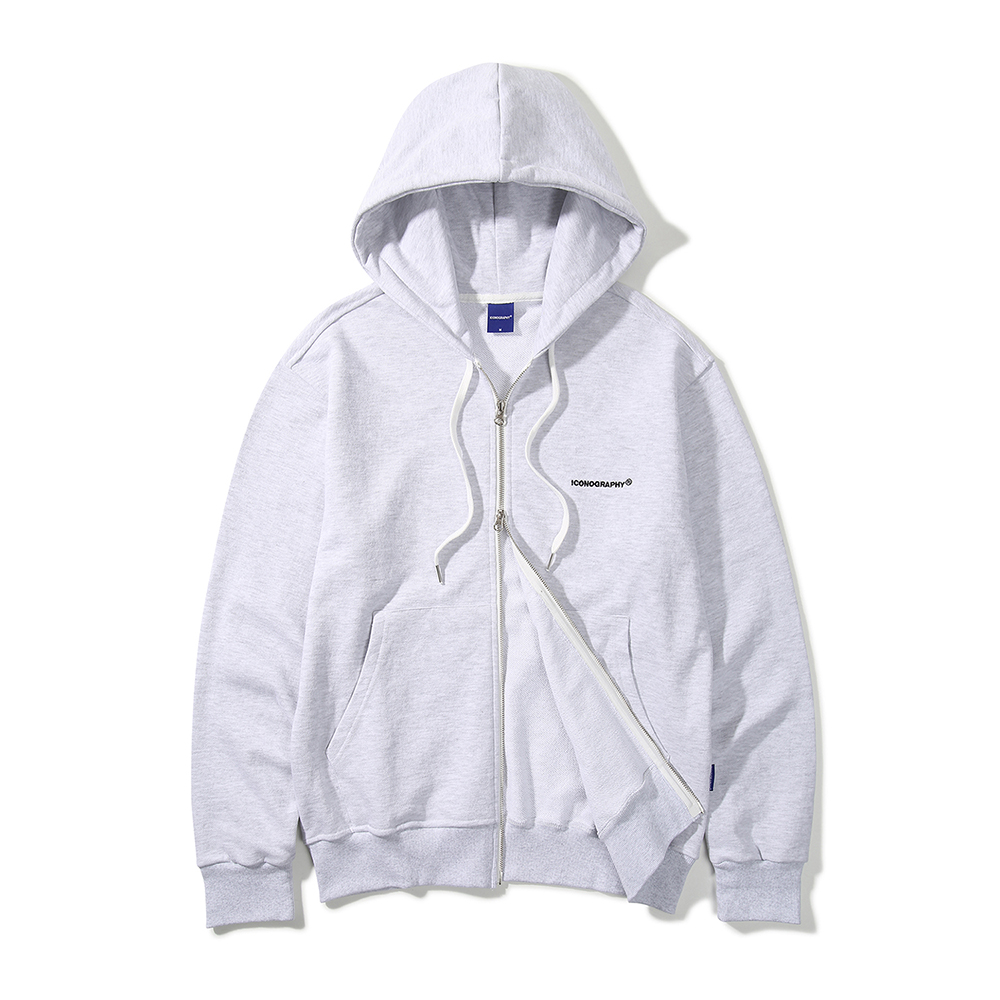 HOODIE 2WAY ZIP_UP 2% MEL