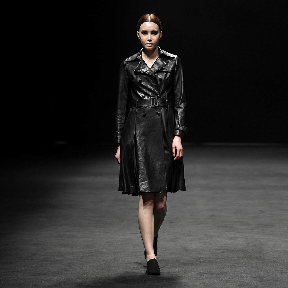 MOONKYOUNGLAE - ICONOGRAPHY(아이코노그라피) Leather 100 Double coat A